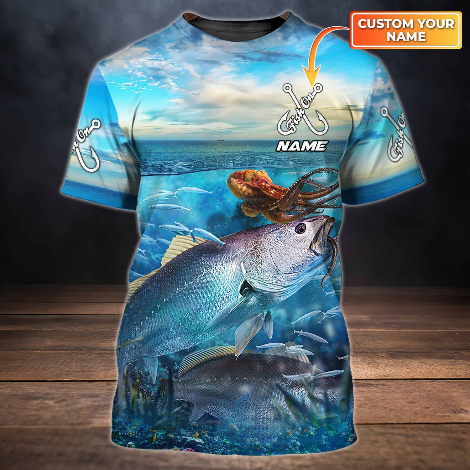 Fishing Personalized Name 3D T Shirt 193, Nvc97