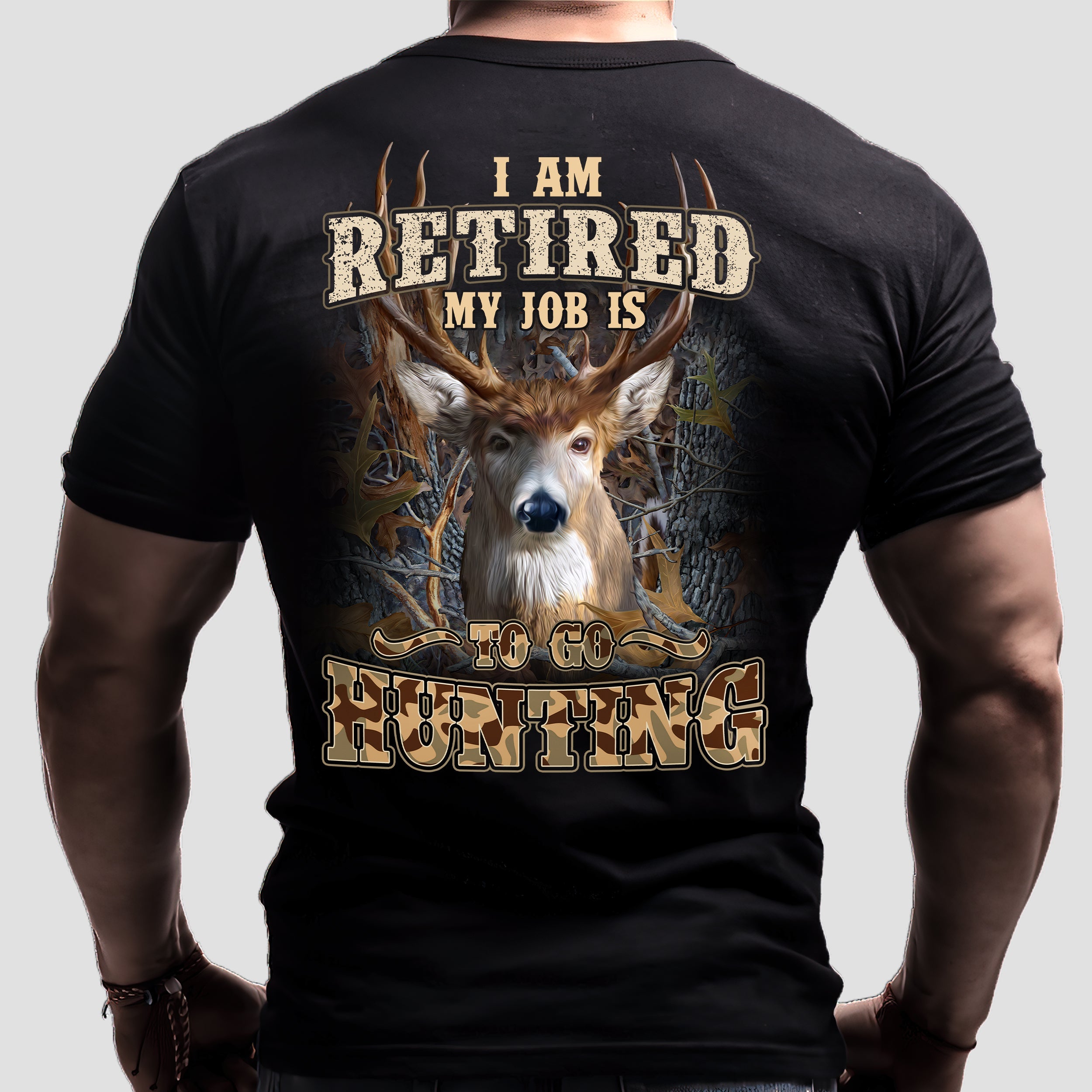 My Job Is To Go Hunting 2D Black Tshirt 19, Nvc97