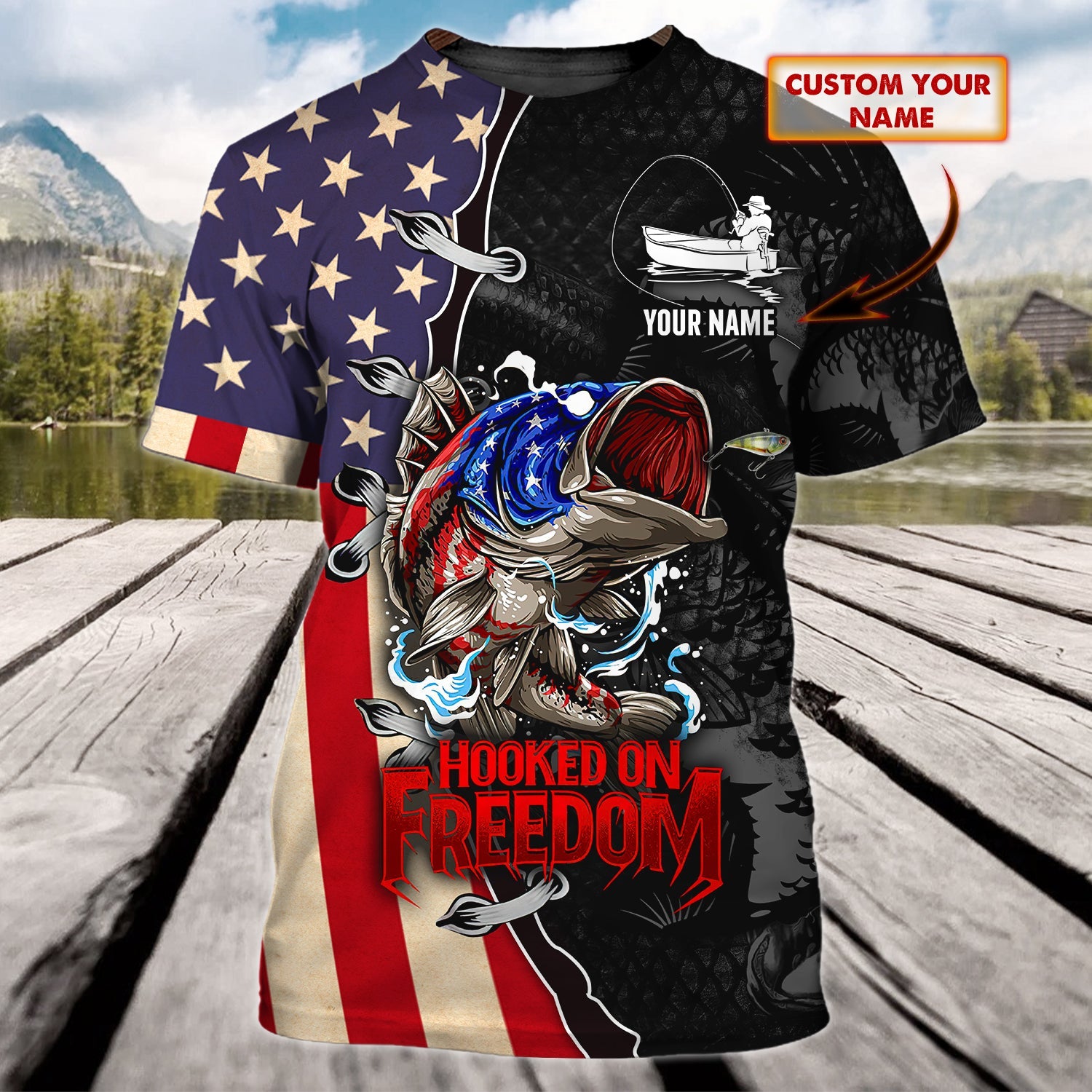 Fishing - Personalized Name 3D Tshirt 8 - Nvc97