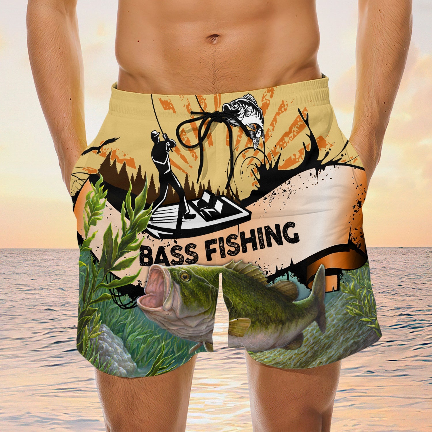Bass Fishing Board Shorts