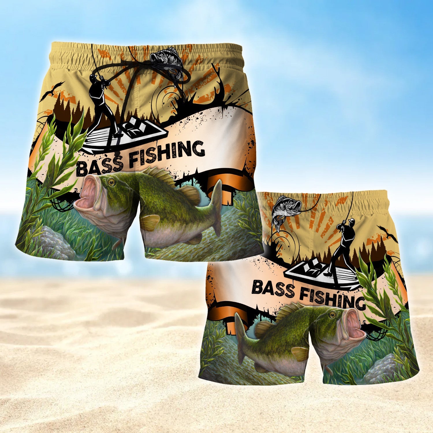 Bass Fishing Board Shorts