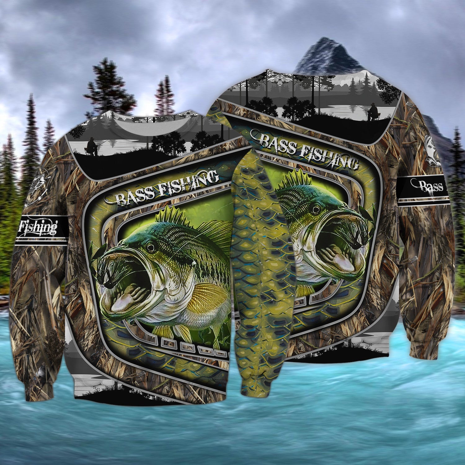 Bass Fishing S1 3D Full Print