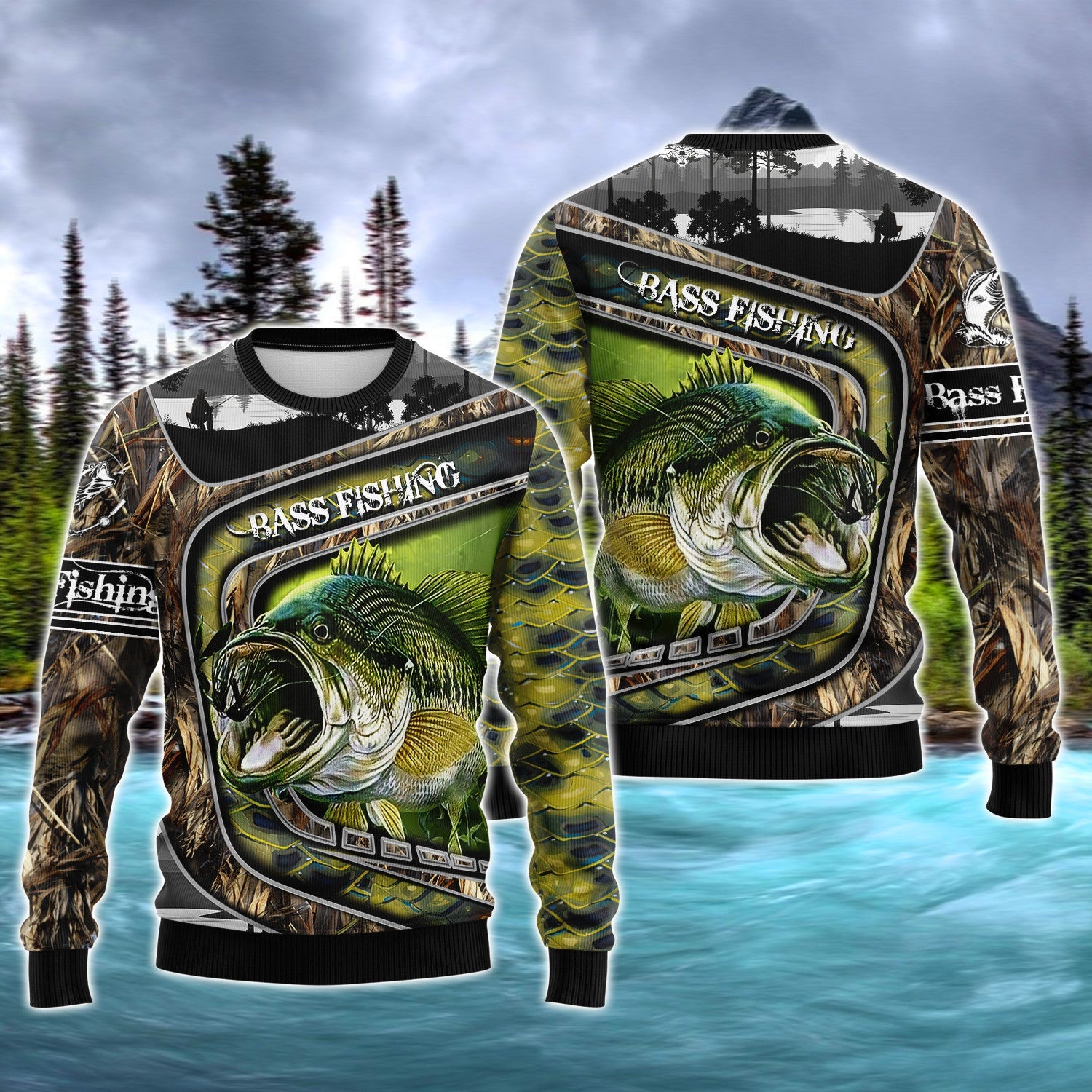 Bass Fishing S1 3D Full Print