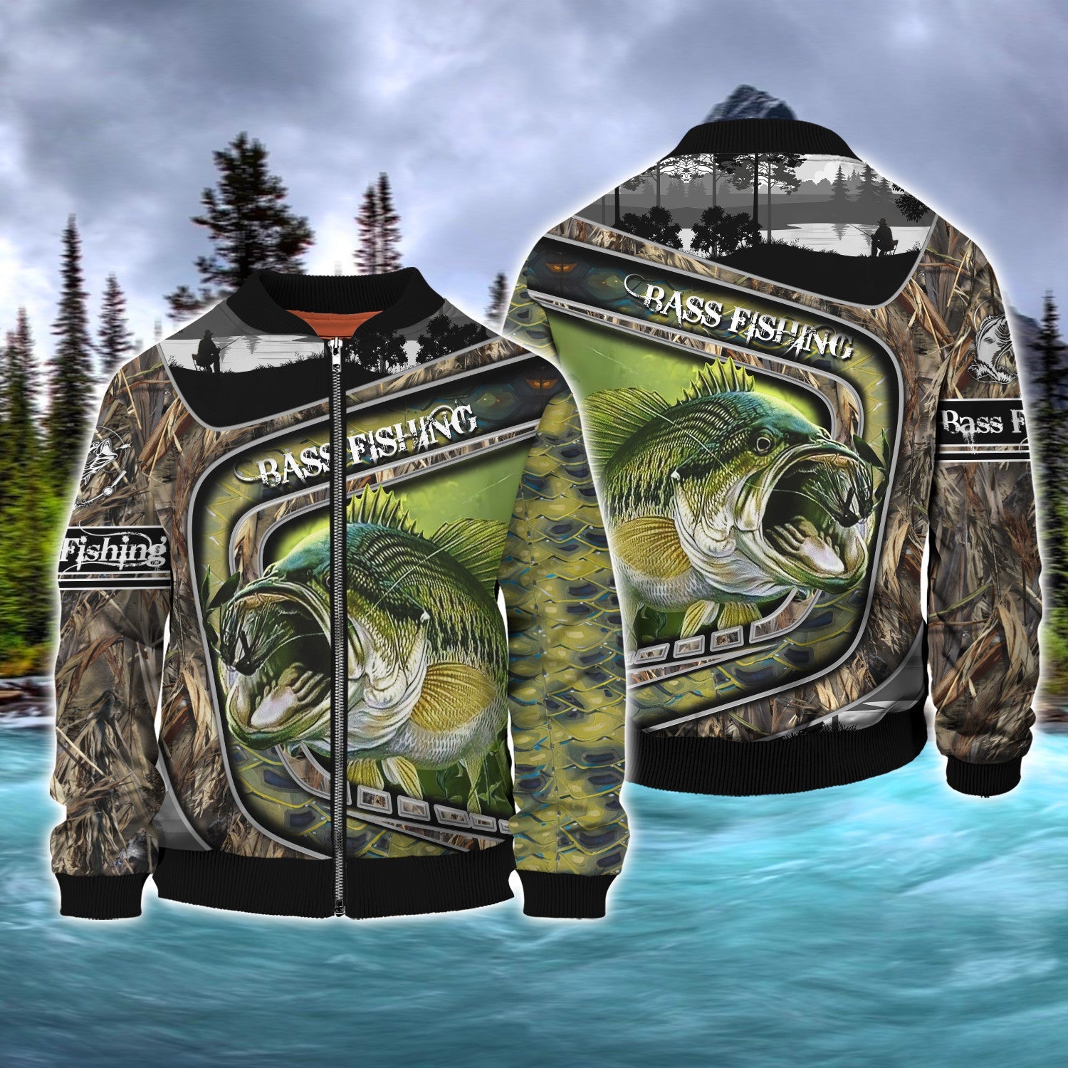 Bass Fishing S1 3D Full Print