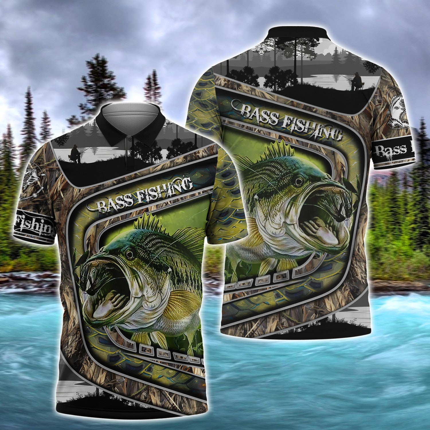 Bass Fishing S1 3D Full Print