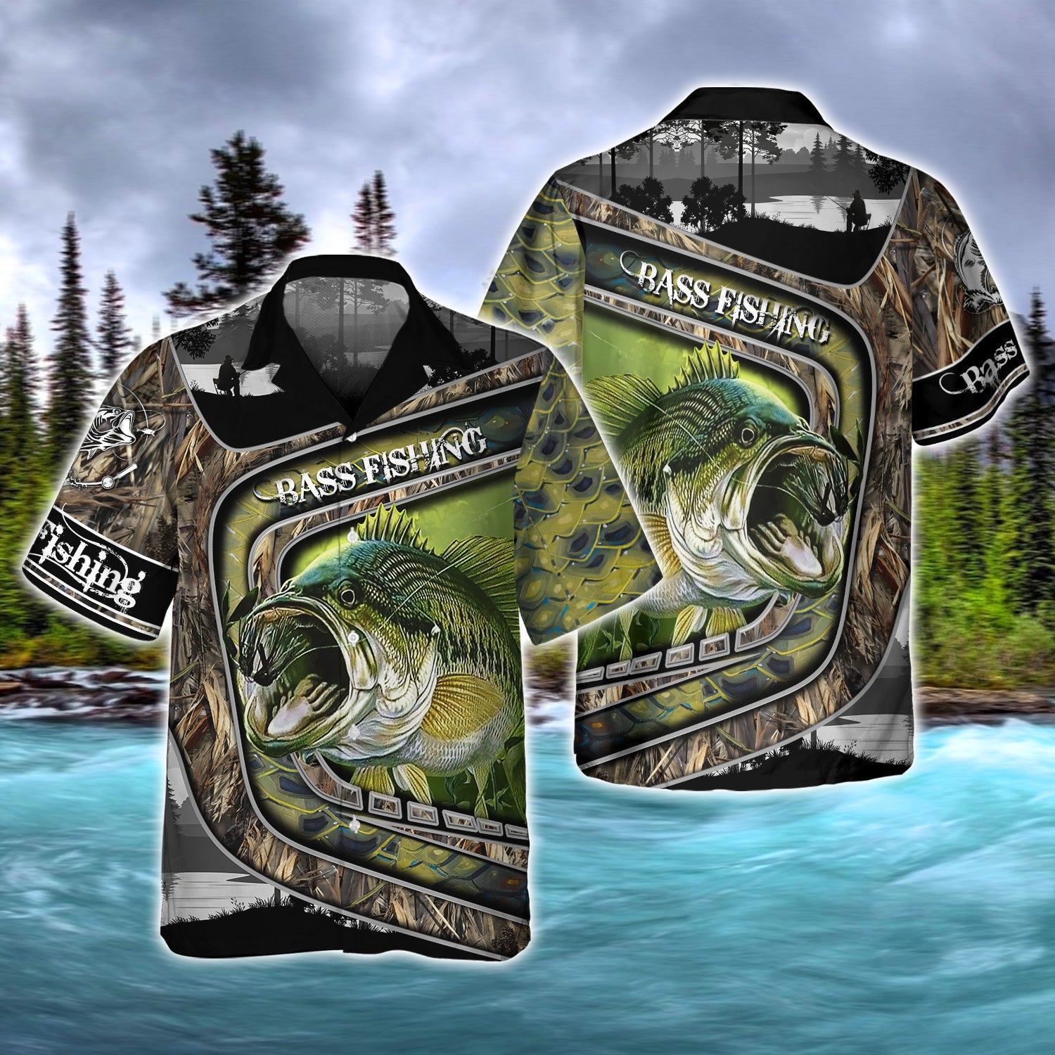 Bass Fishing S1 3D Full Print