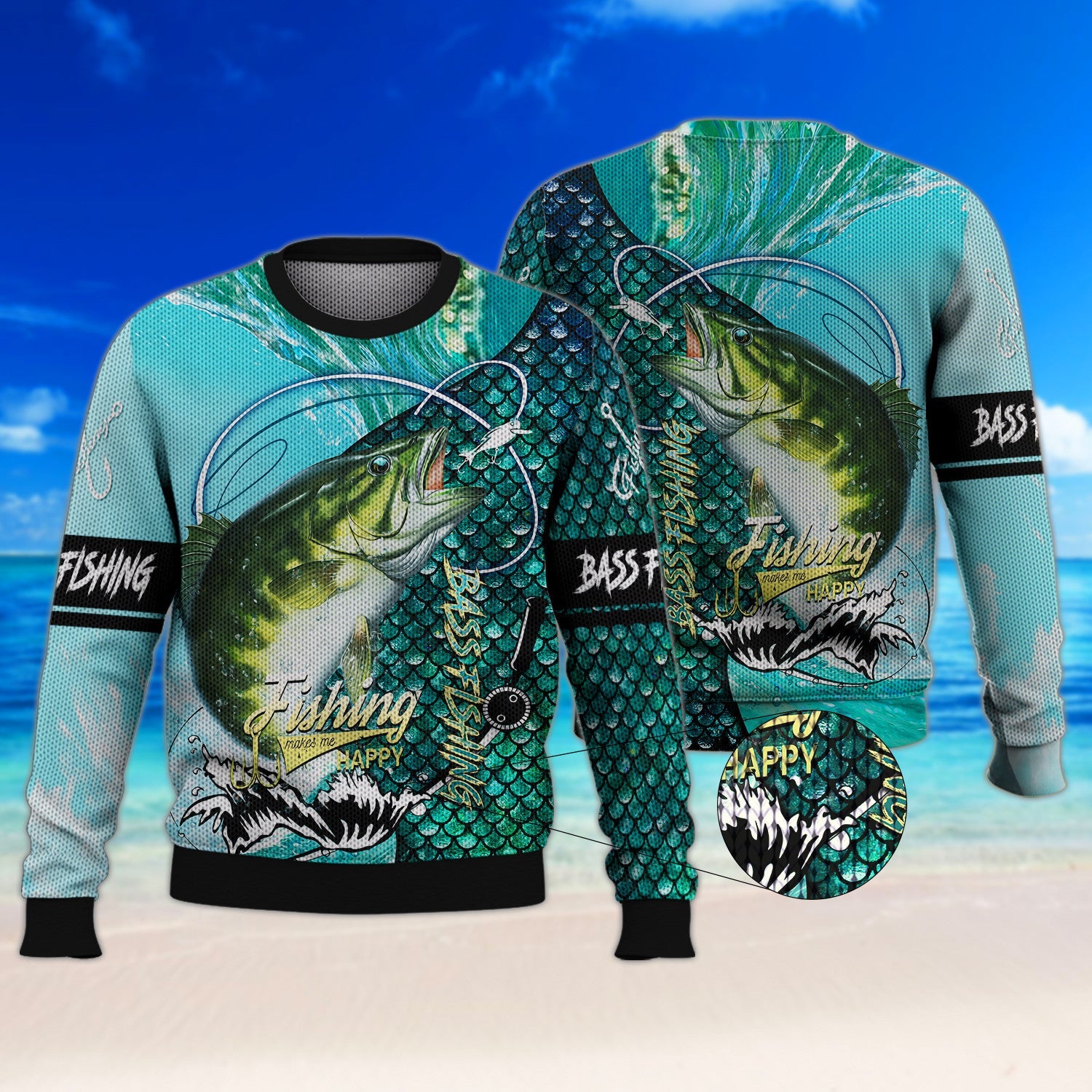 Bass Fishing 3D Full Print Shirts, Unique Design for Anglers, Perfect Gift for Bass Fishing Enthusiasts!