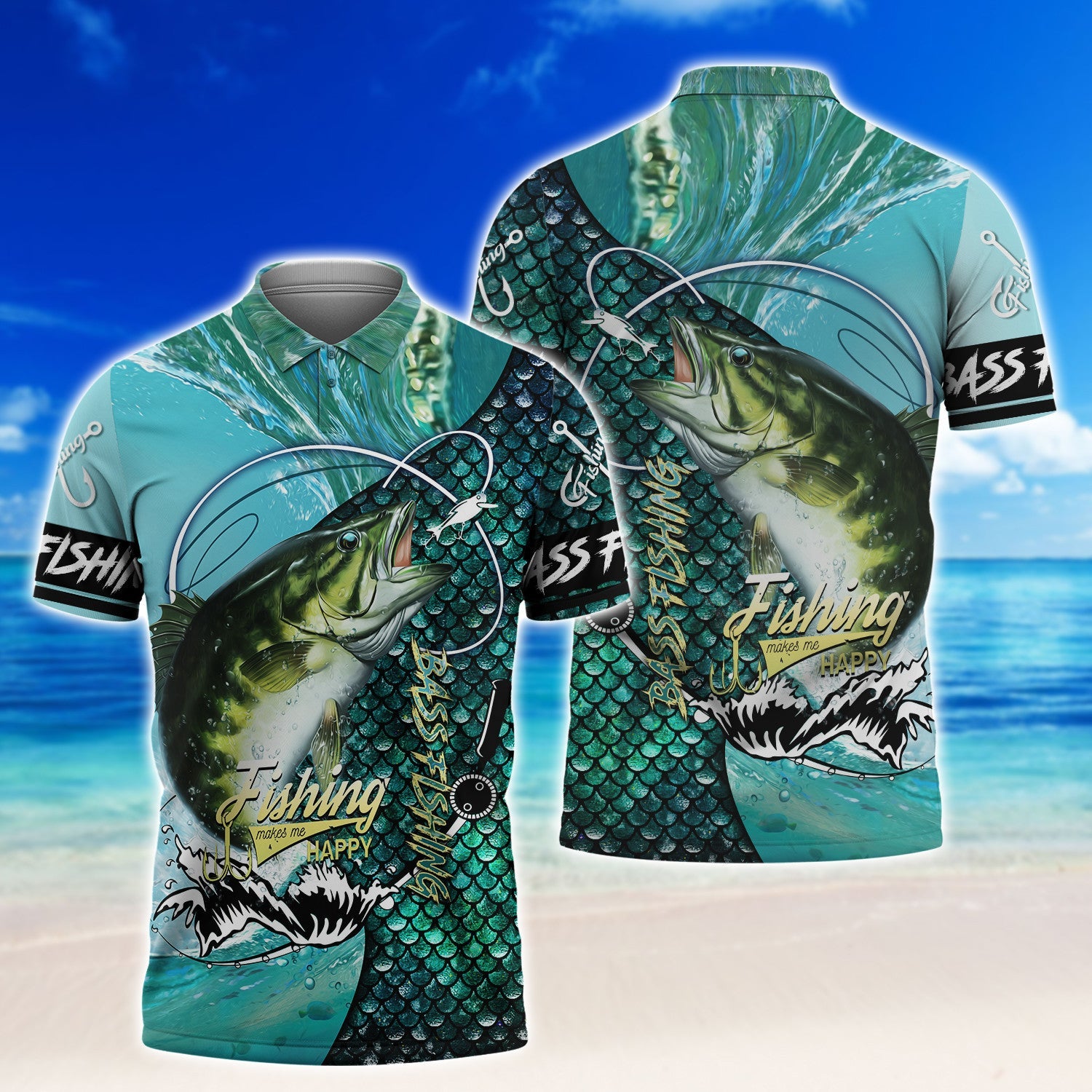 Bass Fishing 3D Full Print Shirts, Unique Design for Anglers, Perfect Gift for Bass Fishing Enthusiasts!