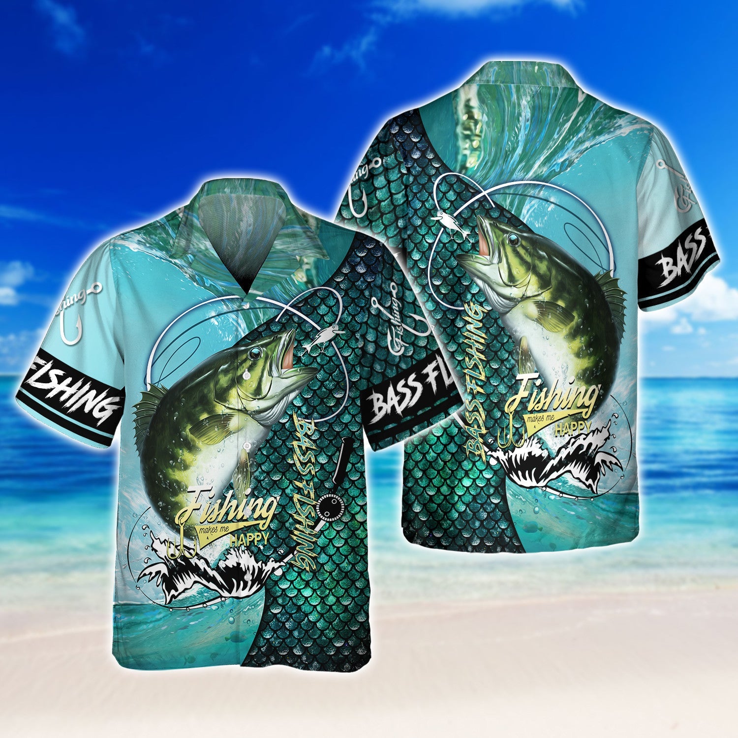 Bass Fishing 3D Full Print Shirts, Unique Design for Anglers, Perfect Gift for Bass Fishing Enthusiasts!