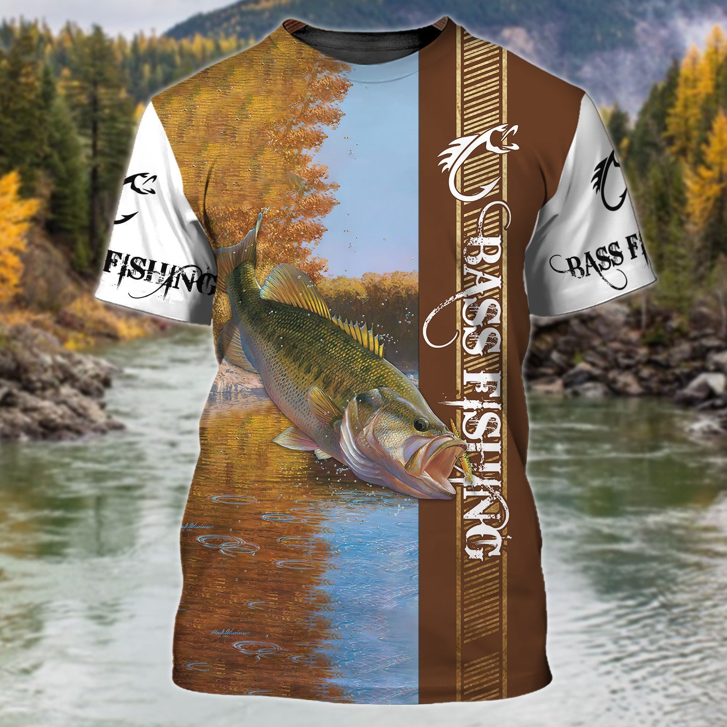 Bass Fishing 3D Full Print