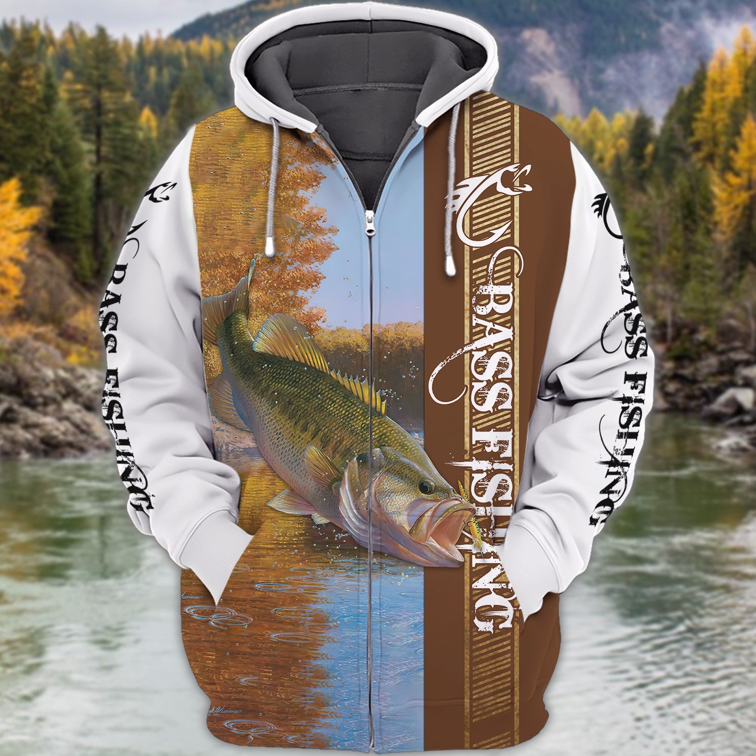 Bass Fishing 3D Full Print