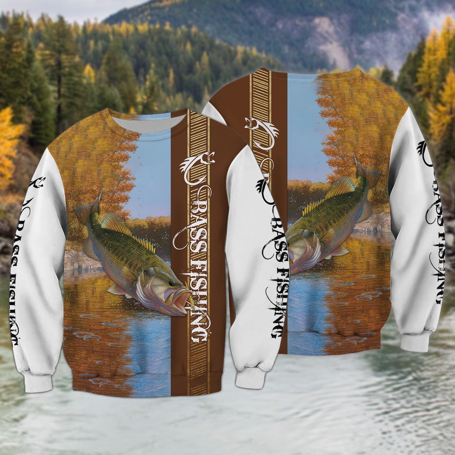 Bass Fishing 3D Full Print