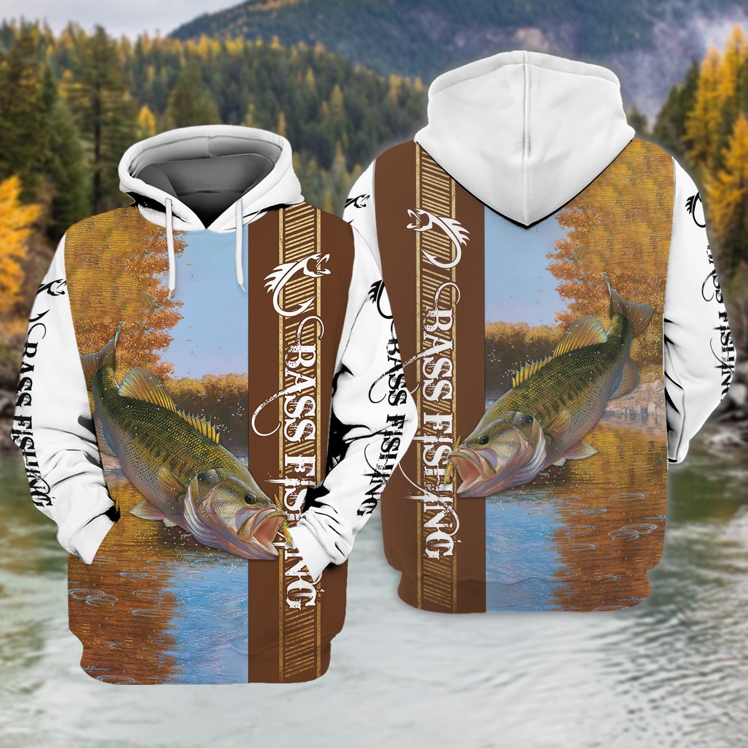 Bass Fishing 3D Full Print