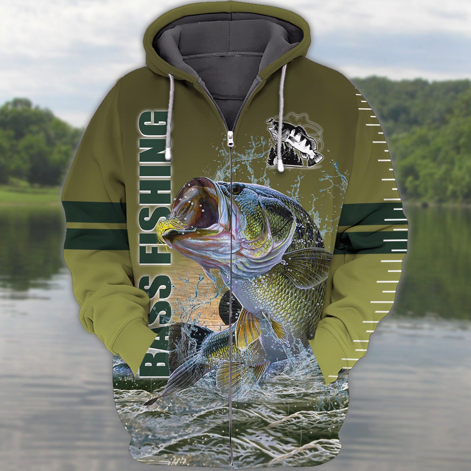 Bass Fishing 3D Full Print
