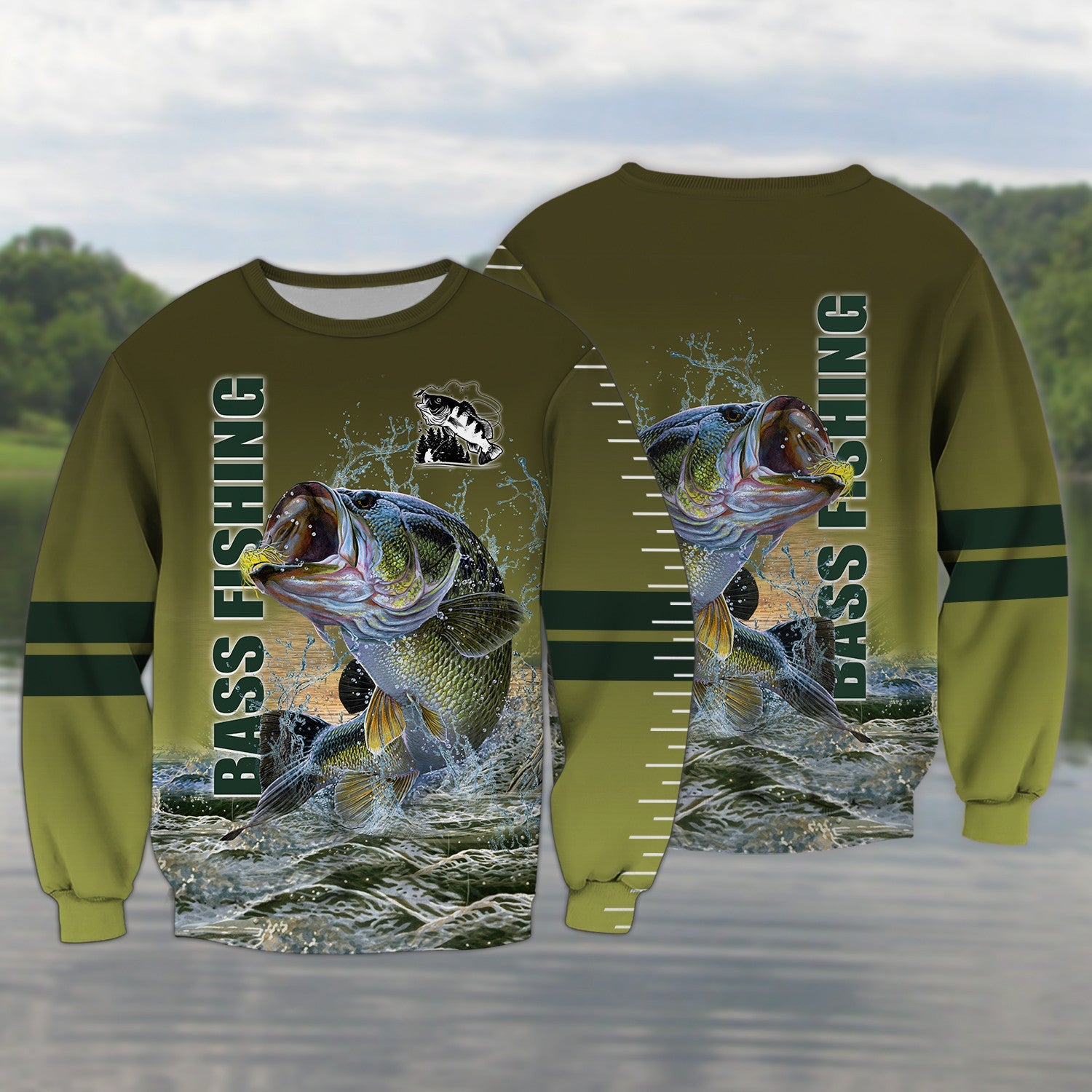 Bass Fishing 3D Full Print