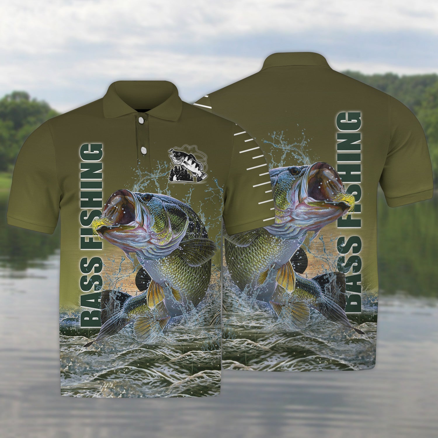 Bass Fishing 3D Full Print