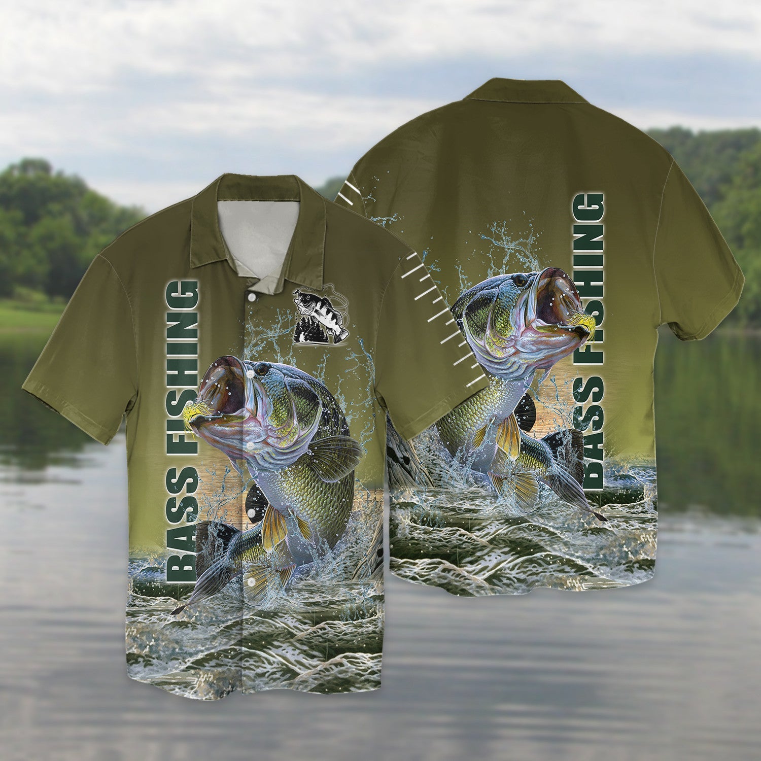 Bass Fishing 3D Full Print