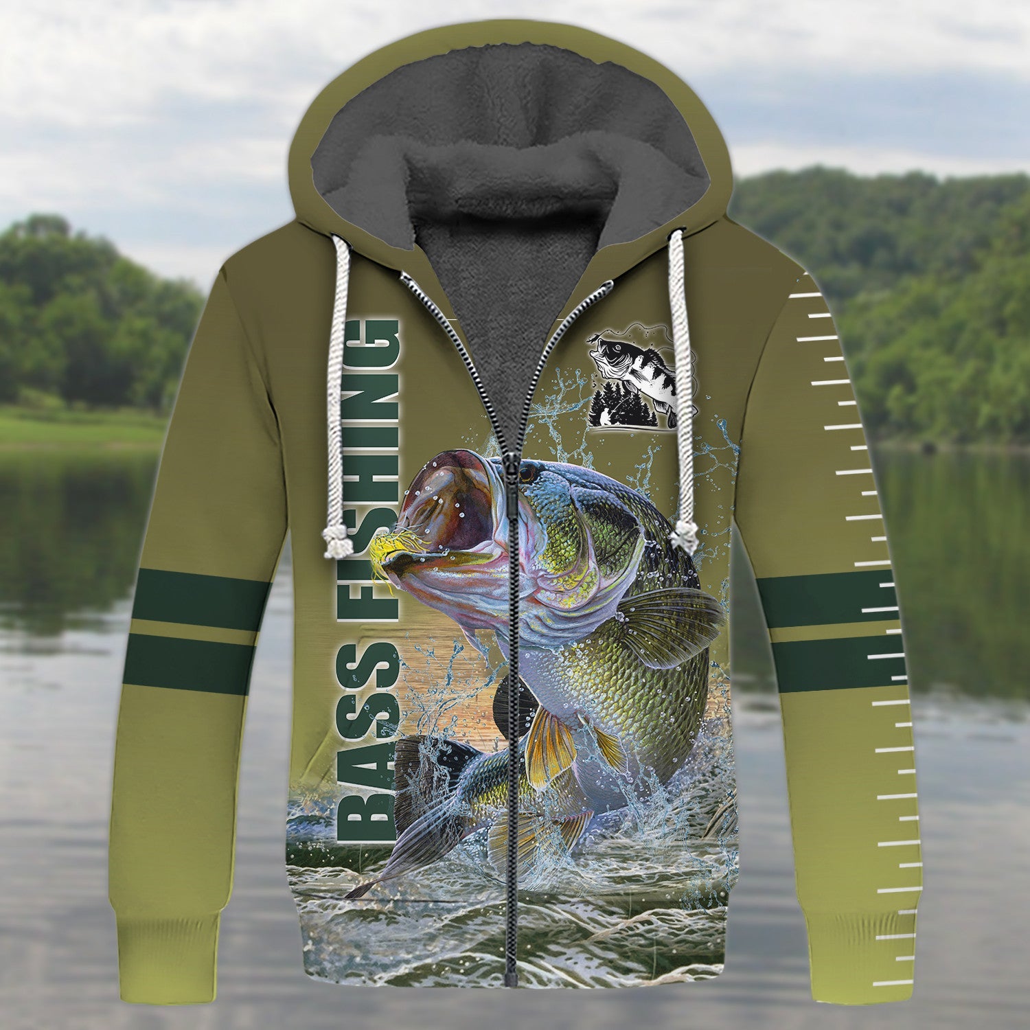 Bass Fishing 3D Full Print