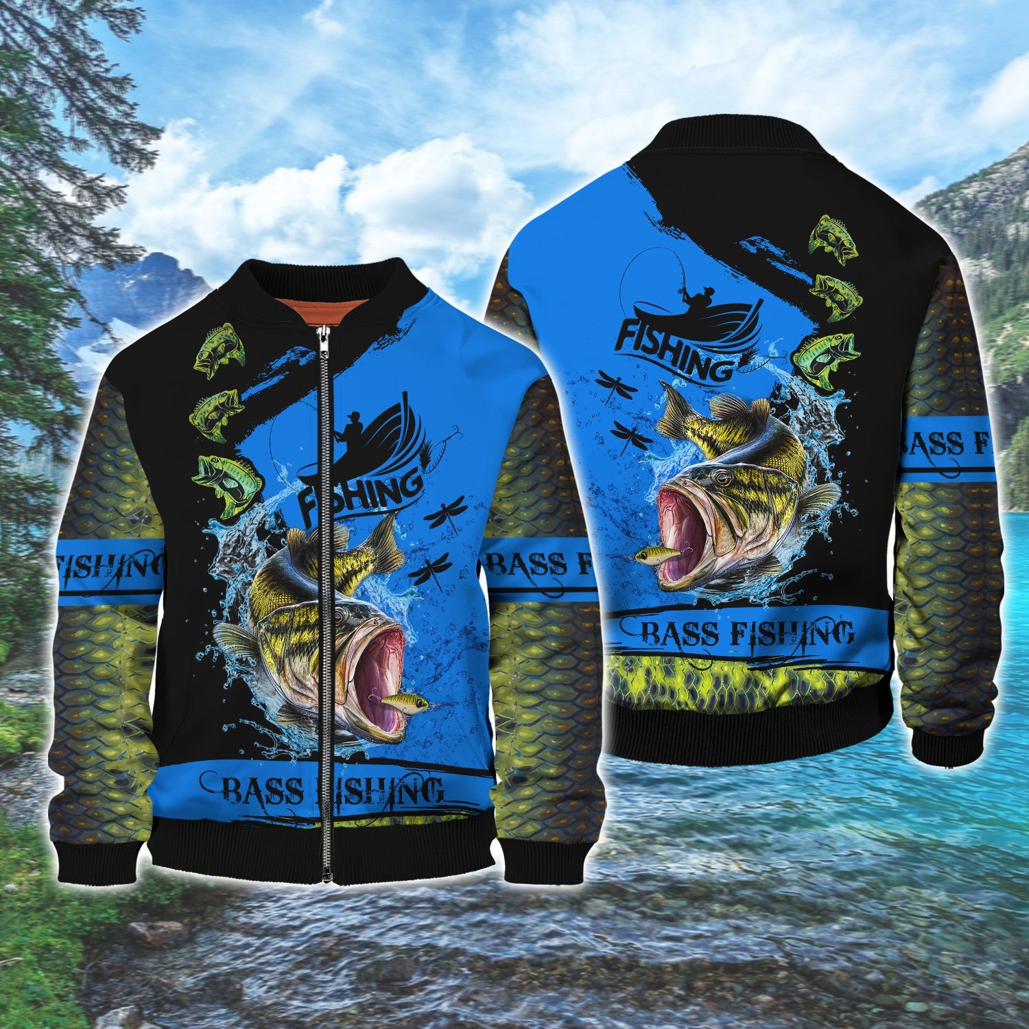 Bass Fishing C2 3D Full Print