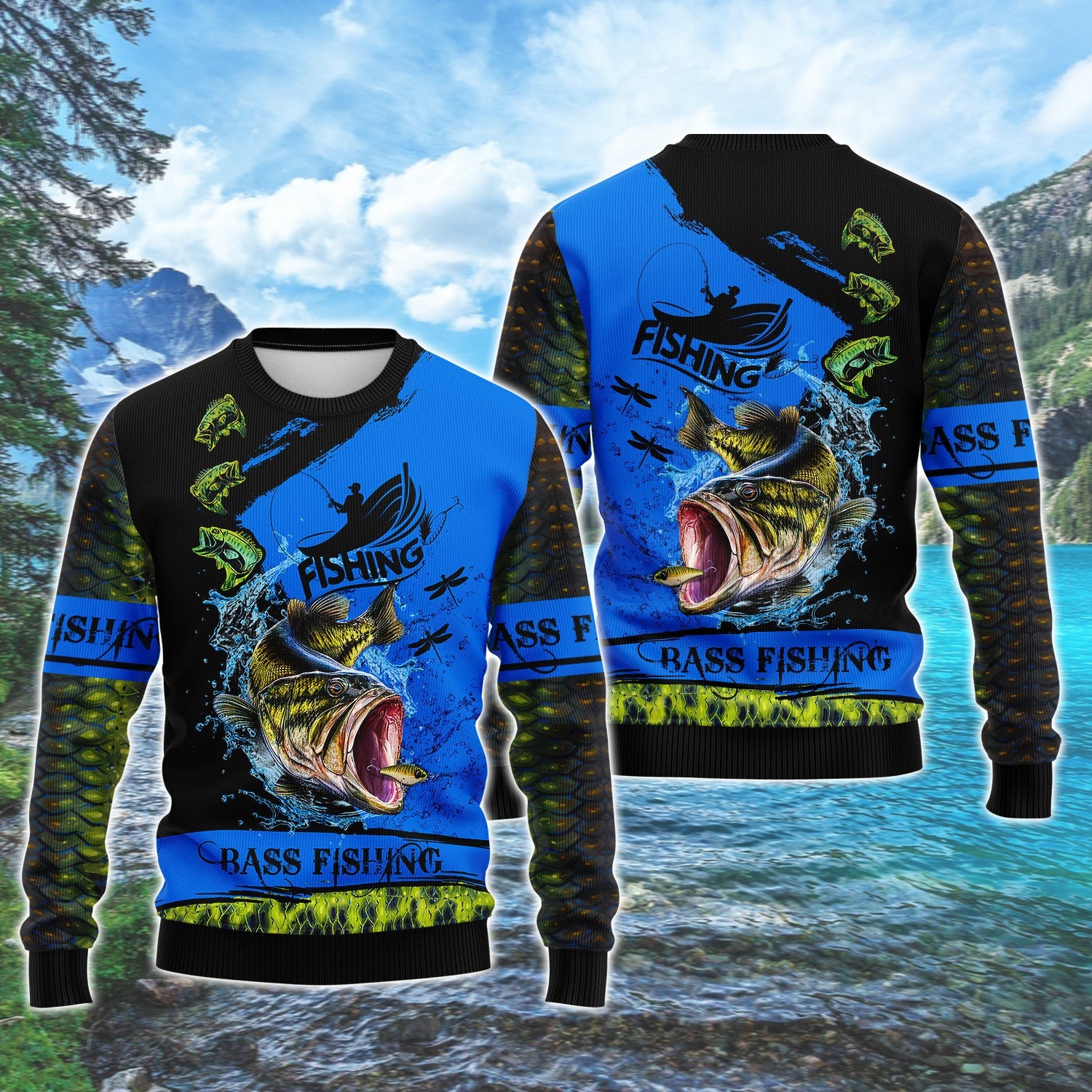 Bass Fishing C2 3D Full Print