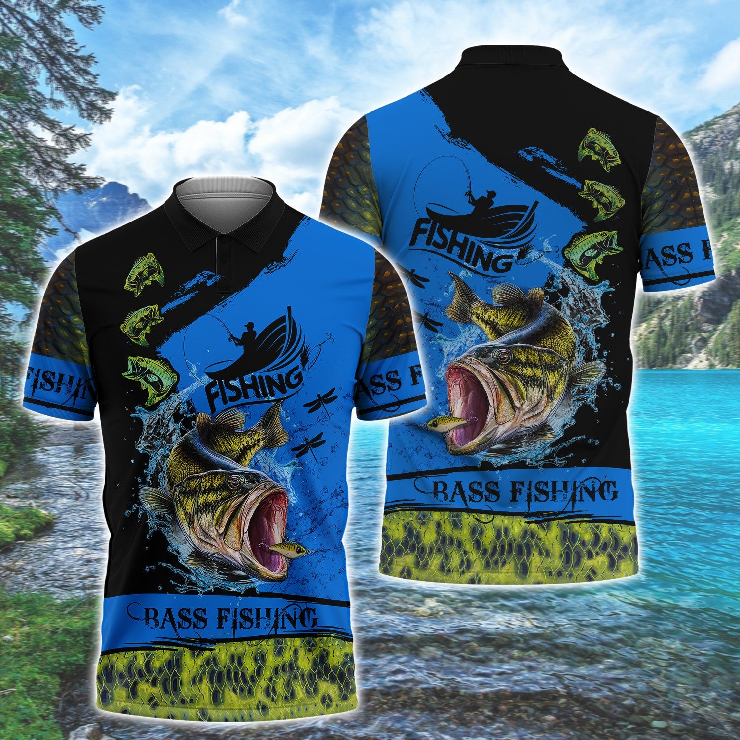 Bass Fishing C2 3D Full Print