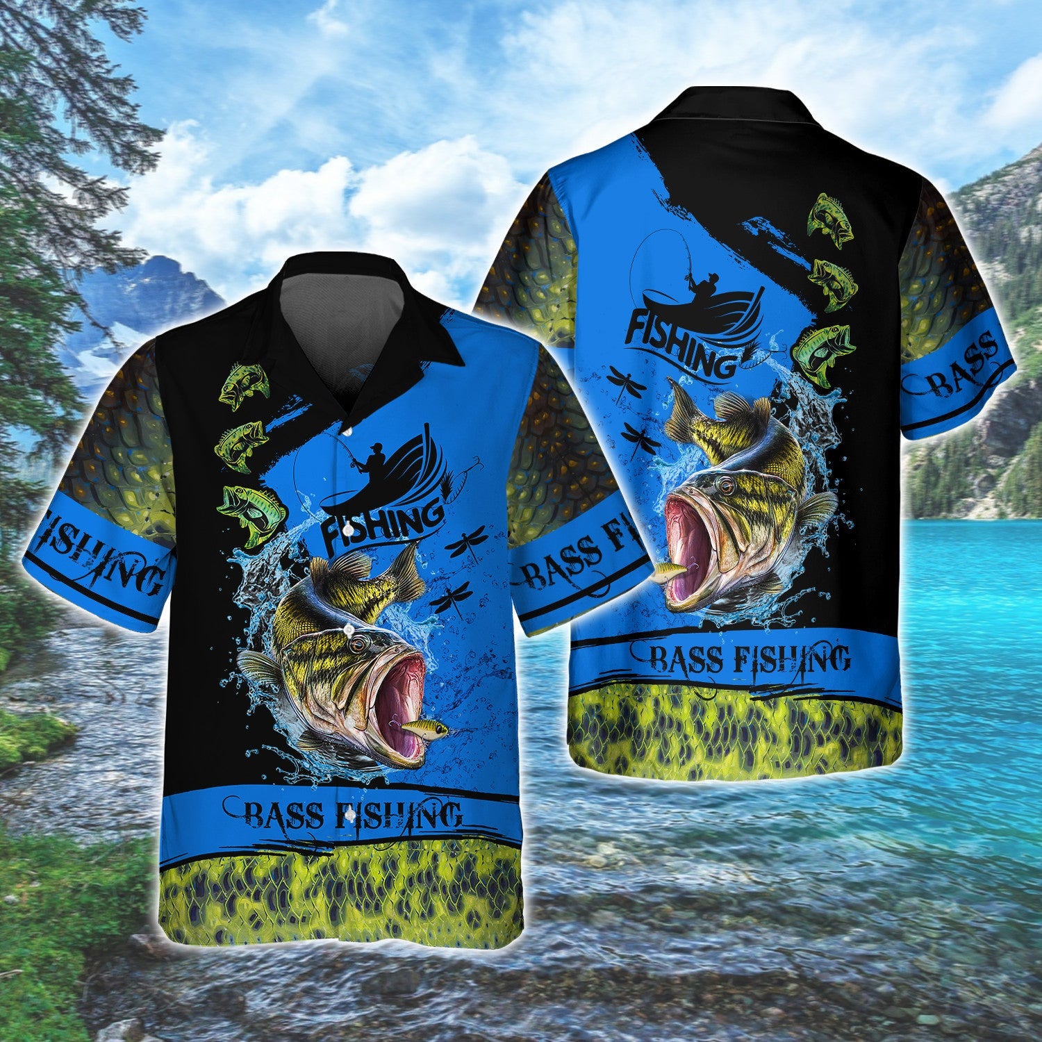 Bass Fishing C2 3D Full Print