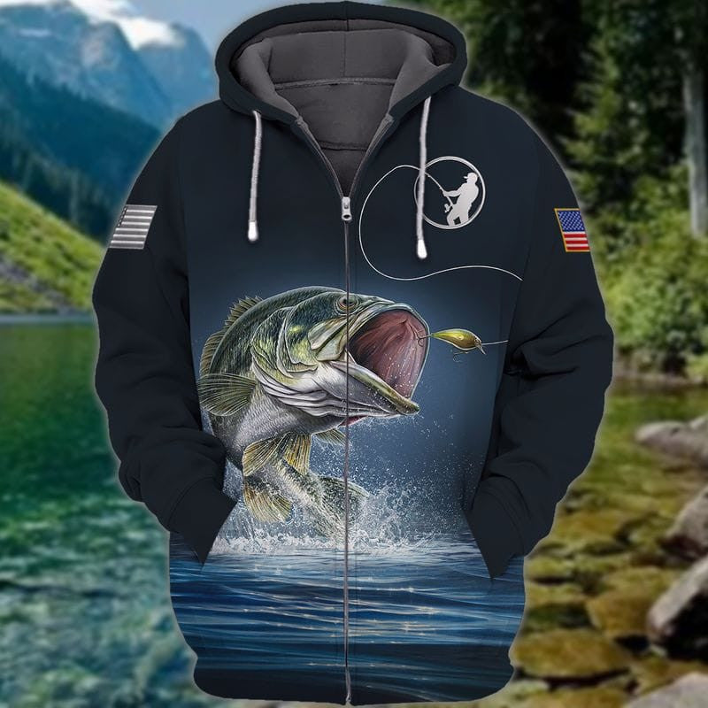 3D Zipper Hoodie/S