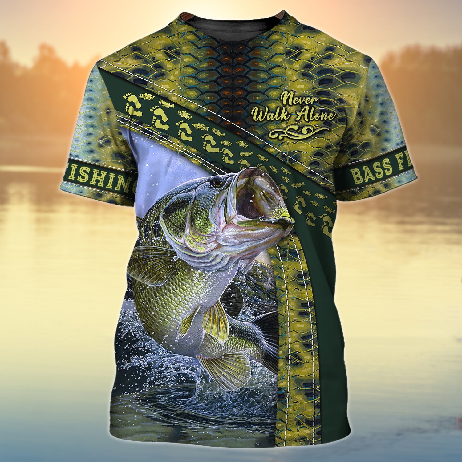 Bass Fishing Never Walk Alone 3D Full Print