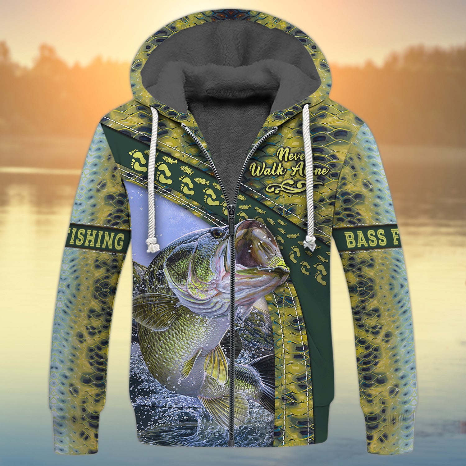 Bass Fishing Never Walk Alone 3D Full Print