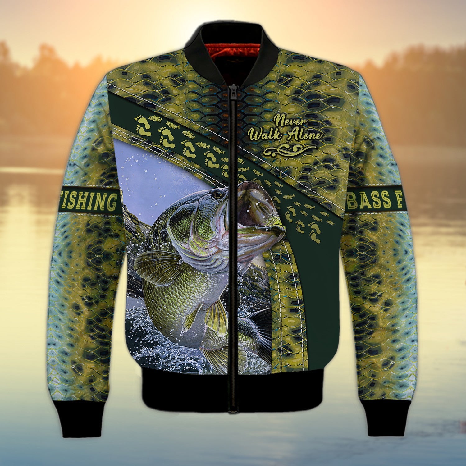 Bass Fishing Never Walk Alone 3D Full Print