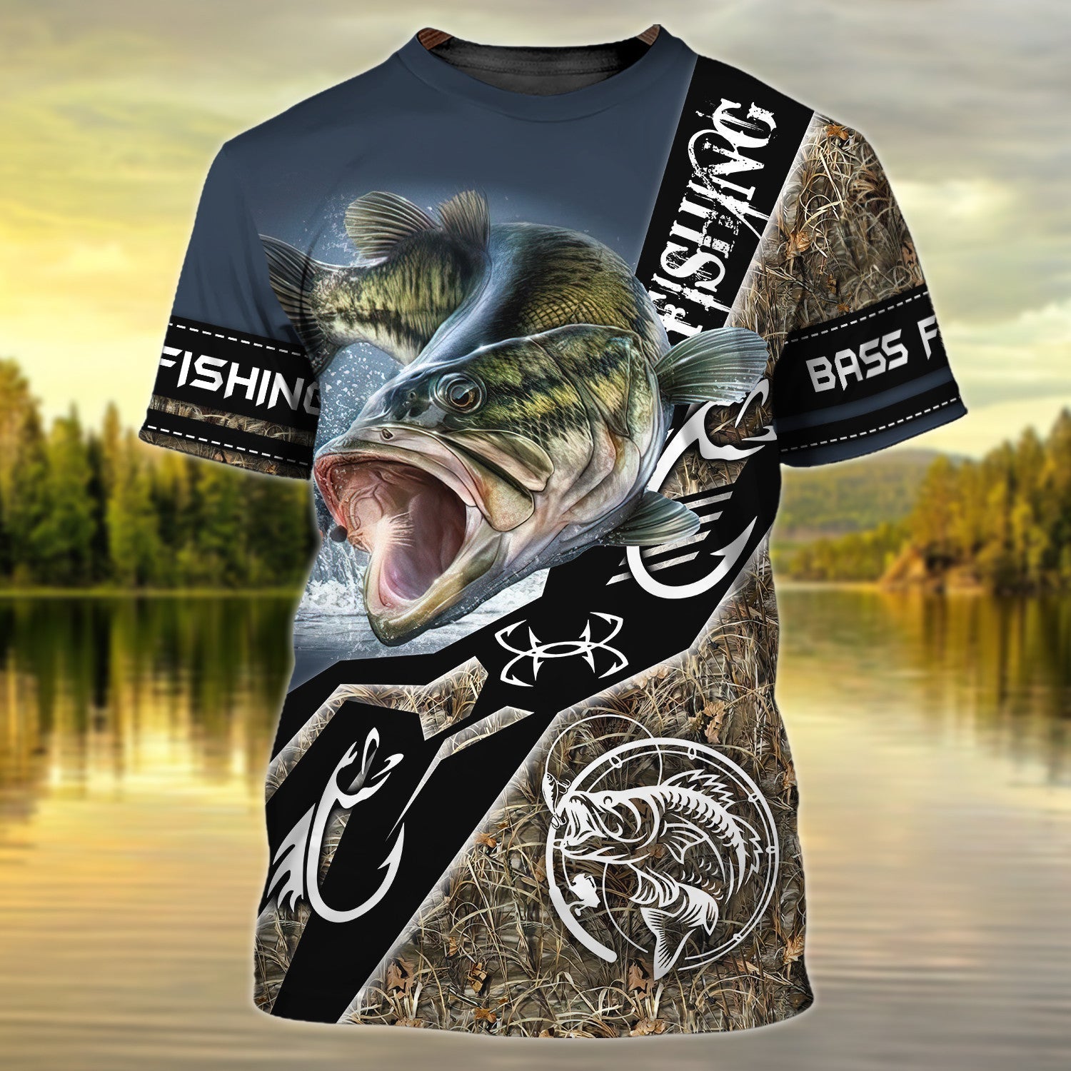 Bass Fishing 3D Shirts For Men and Women Hoodie Tshirt