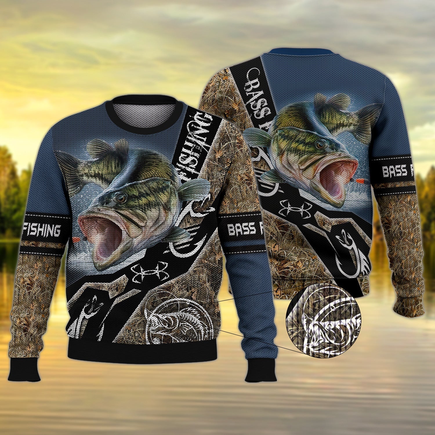Bass Fishing 3D Shirts For Men and Women Hoodie Tshirt