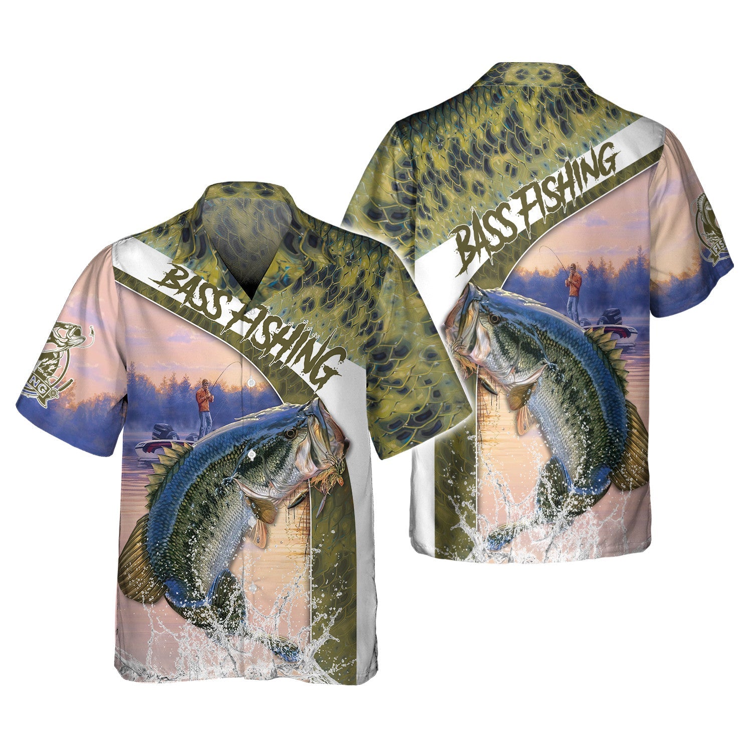Fishing Shirt Bass Shirts for Men Fish 3D Printed Fishing Hoodie Tshirt