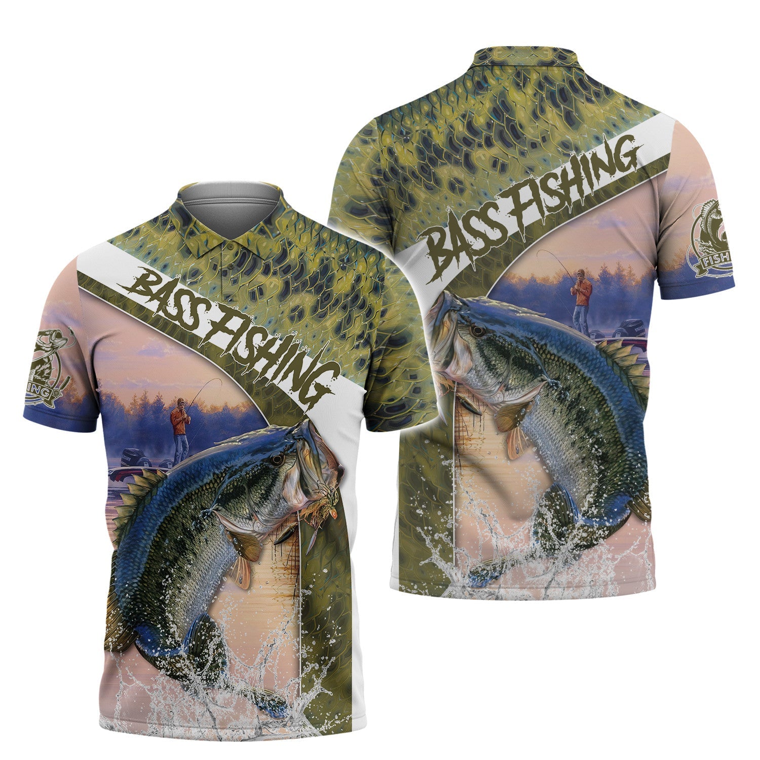 Fishing Shirt Bass Shirts for Men Fish 3D Printed Fishing Hoodie Tshirt