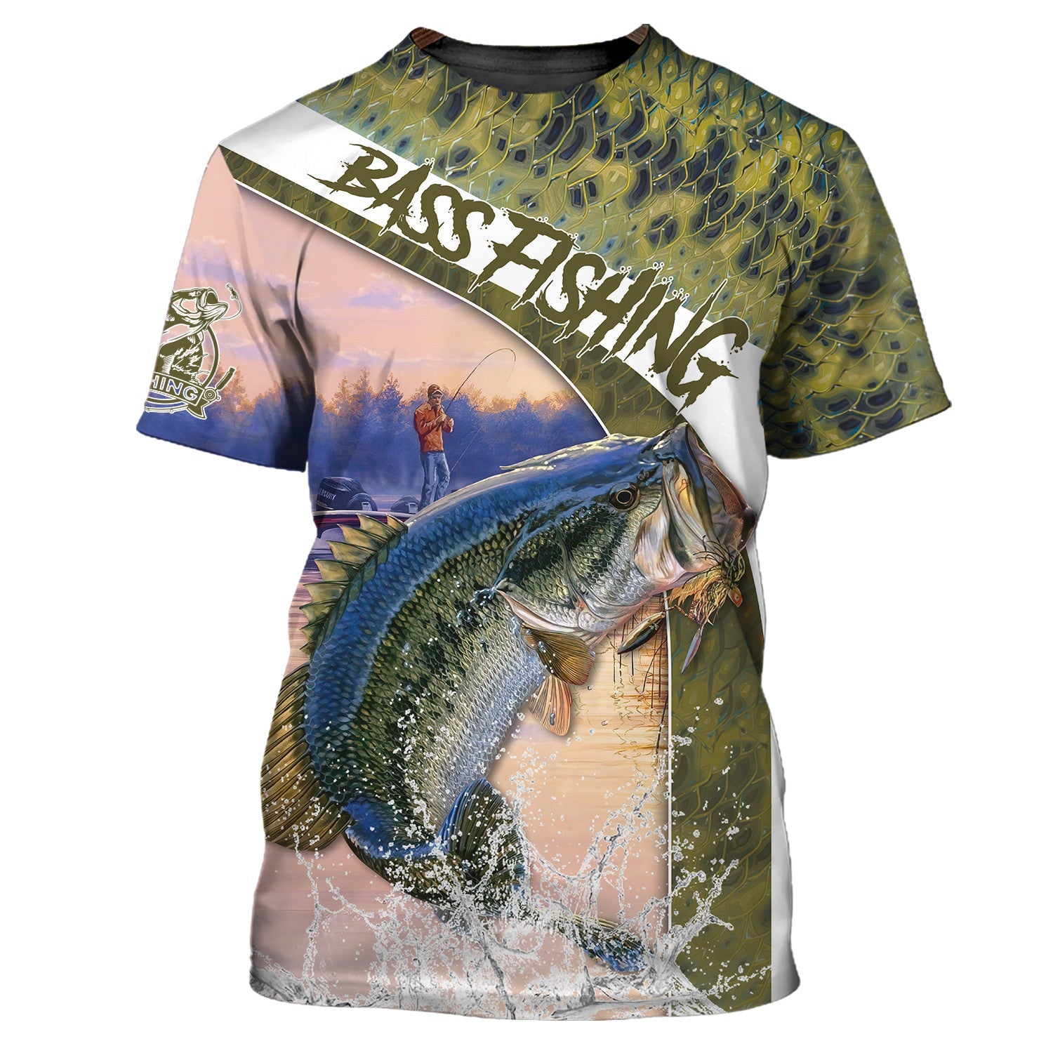 Fishing Shirt Bass Shirts for Men Fish 3D Printed Fishing Hoodie Tshirt