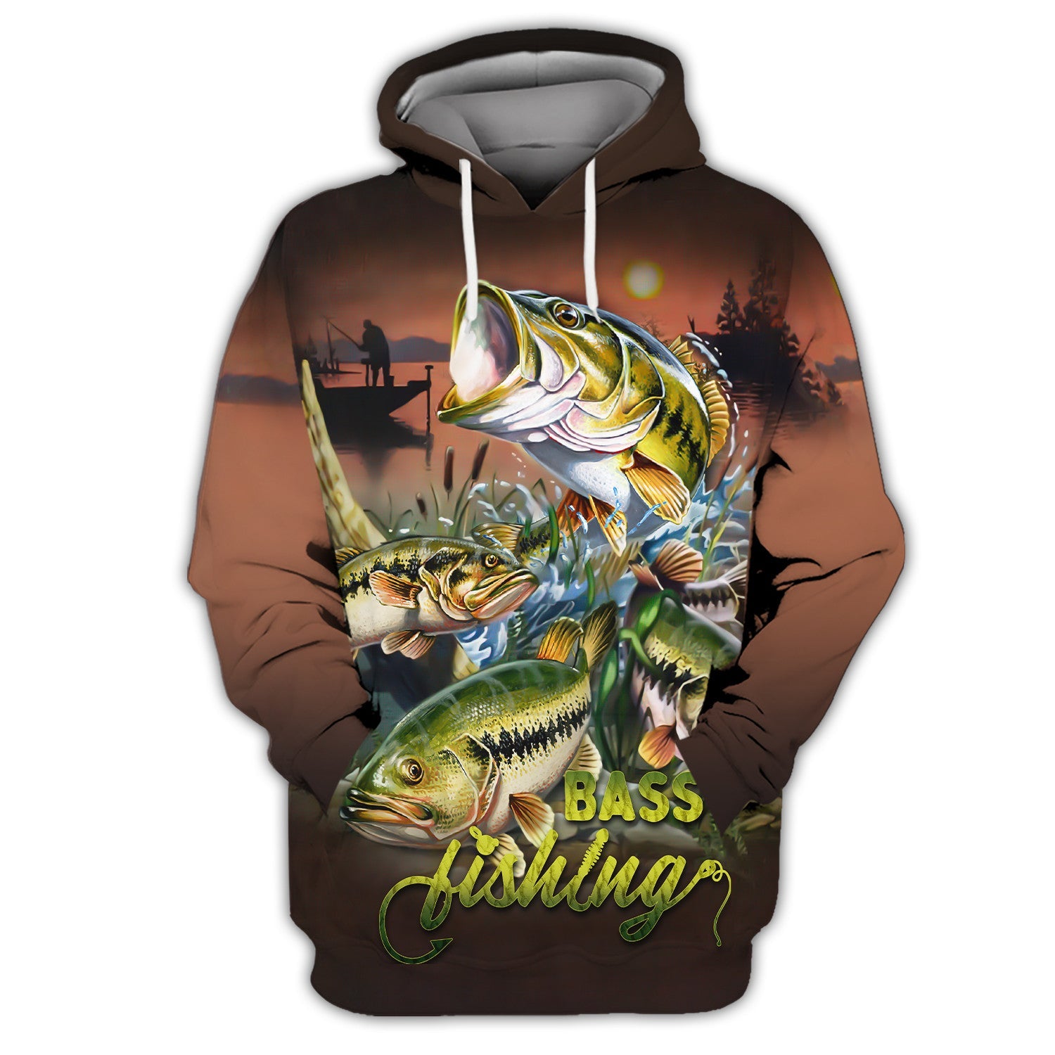 Bass Fishing Shirt Fish 3D Printed Fishing Hoodie Tshirt