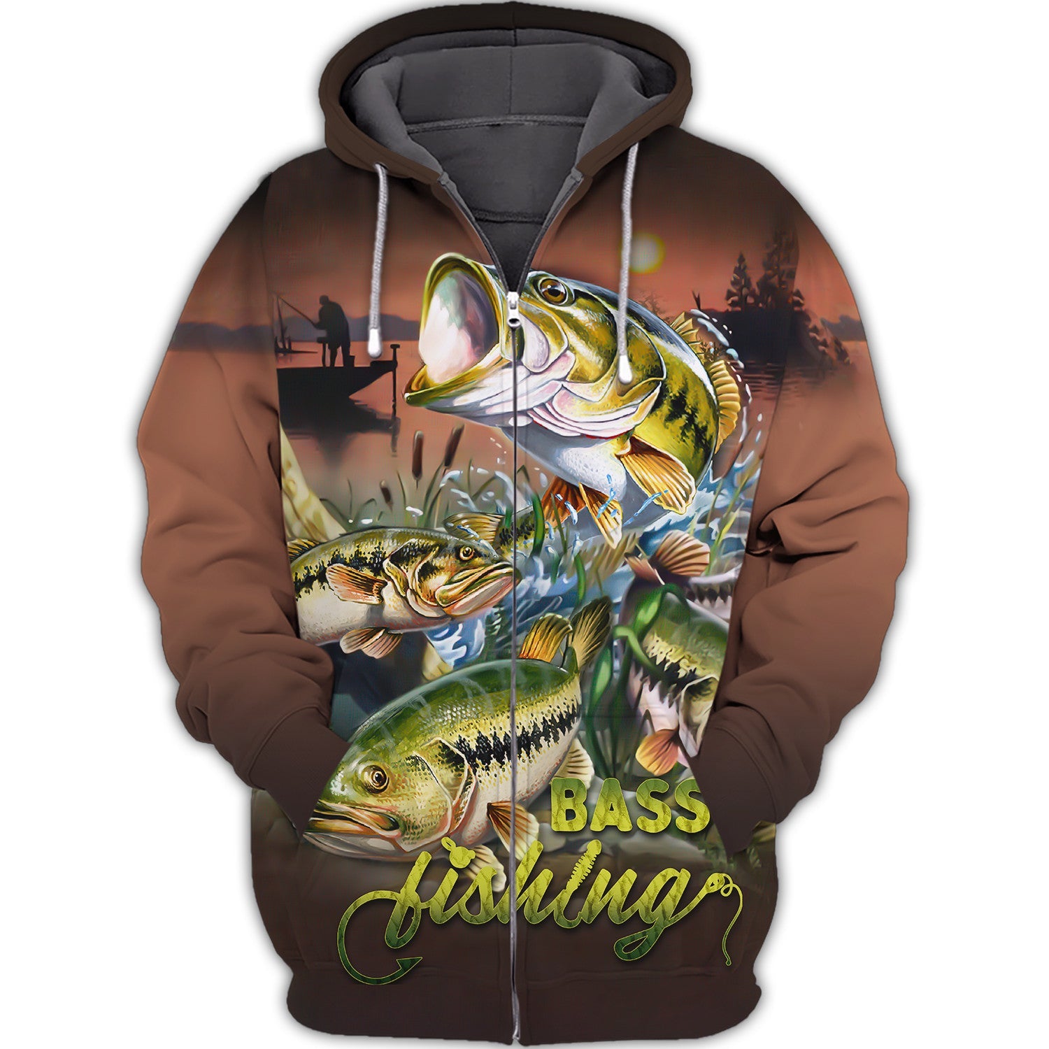 Bass Fishing Shirt Fish 3D Printed Fishing Hoodie Tshirt
