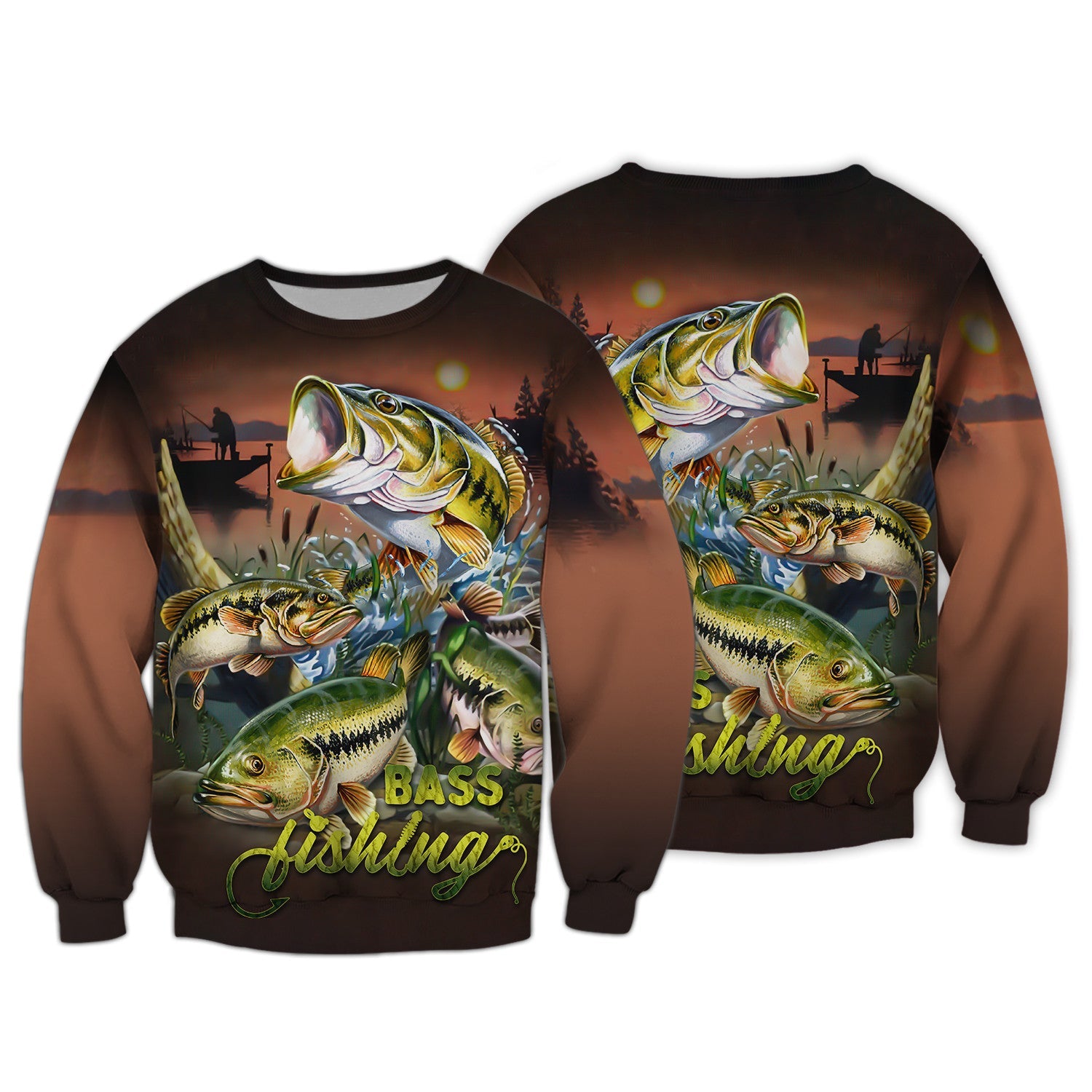 Bass Fishing Shirt Fish 3D Printed Fishing Hoodie Tshirt