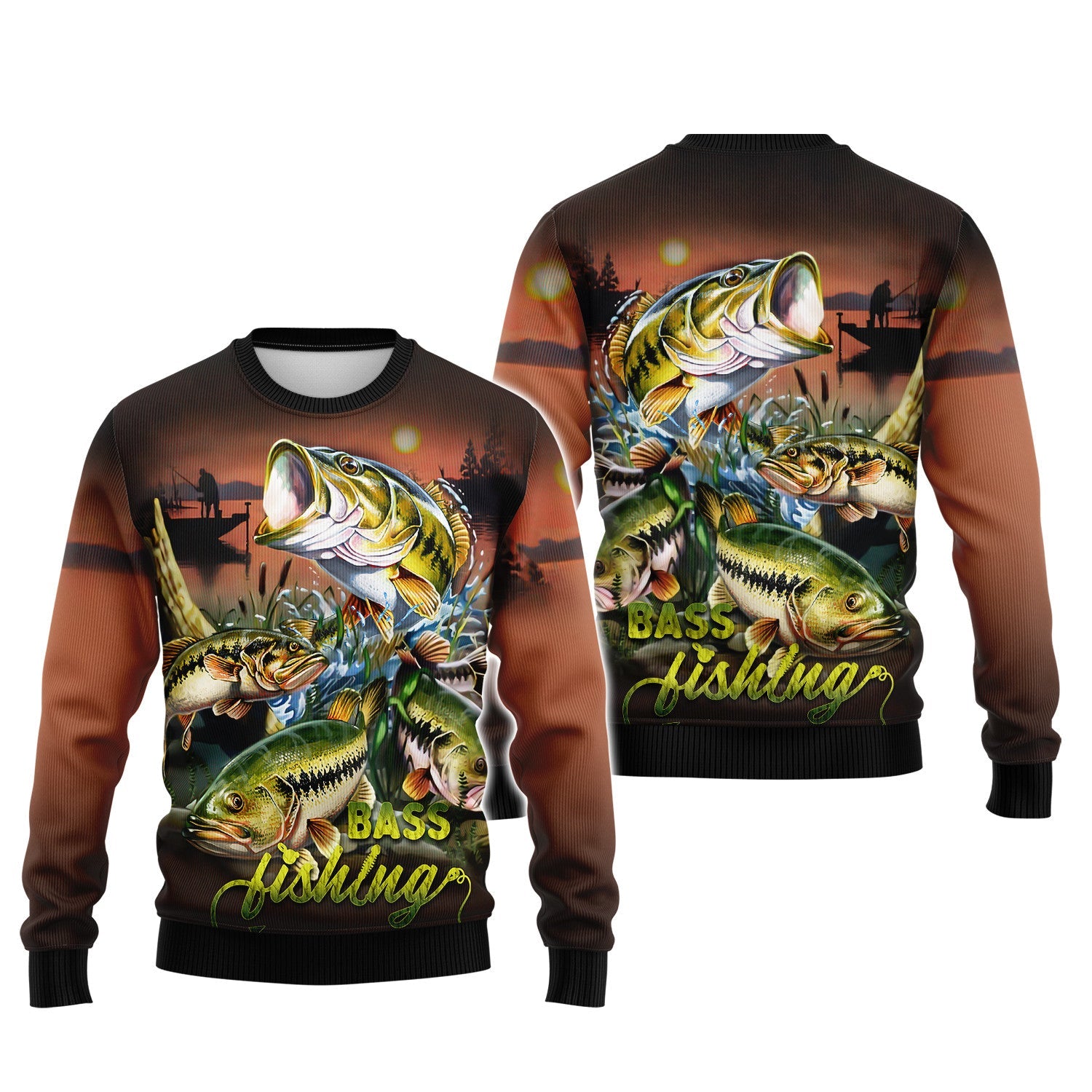 Bass Fishing Shirt Fish 3D Printed Fishing Hoodie Tshirt