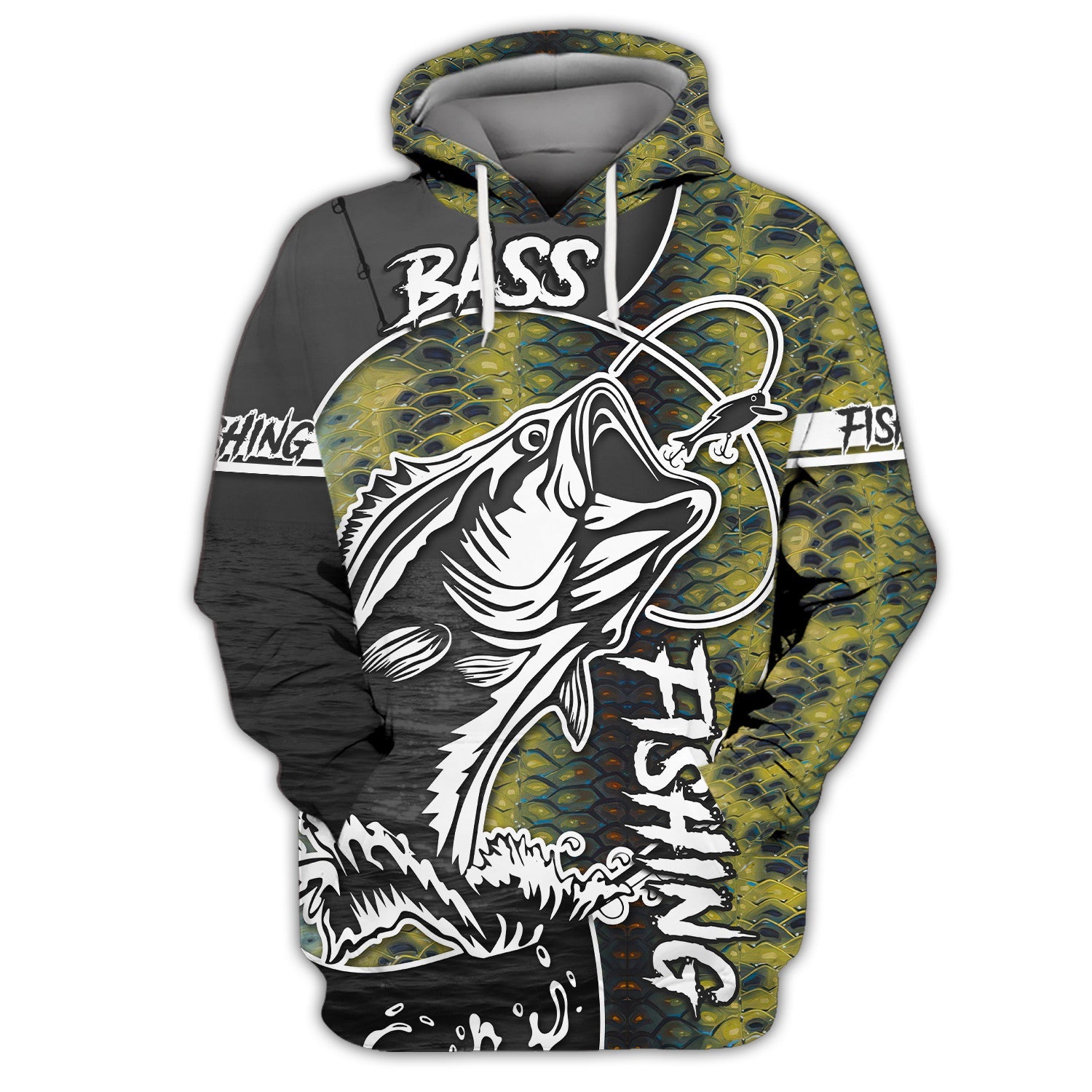 Bass Fishing 3D Printed Unisex Hoodie Tshirt