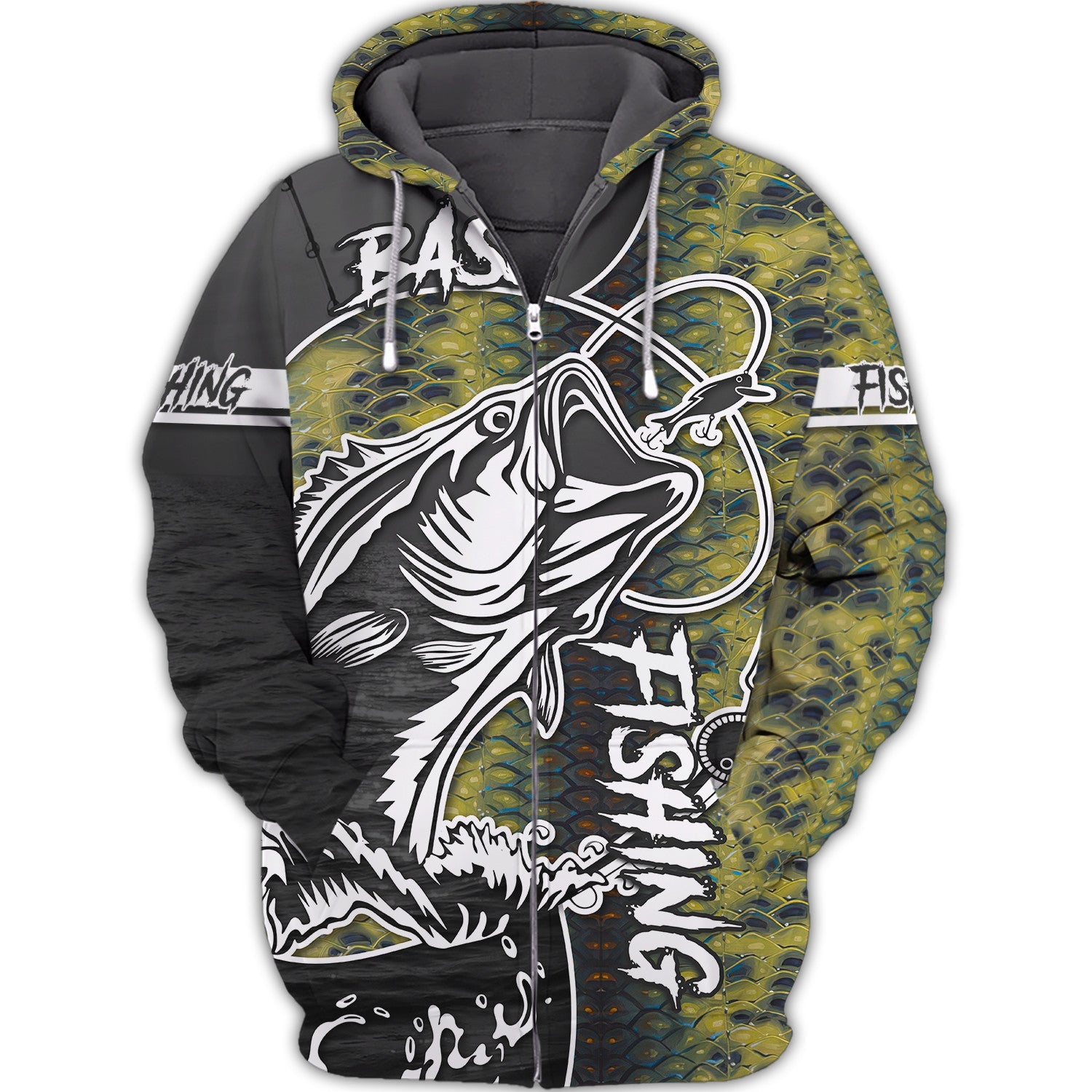 Bass Fishing 3D Printed Unisex Hoodie Tshirt