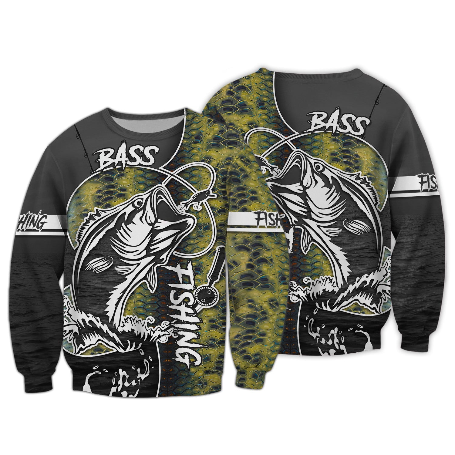 Bass Fishing 3D Printed Unisex Hoodie Tshirt