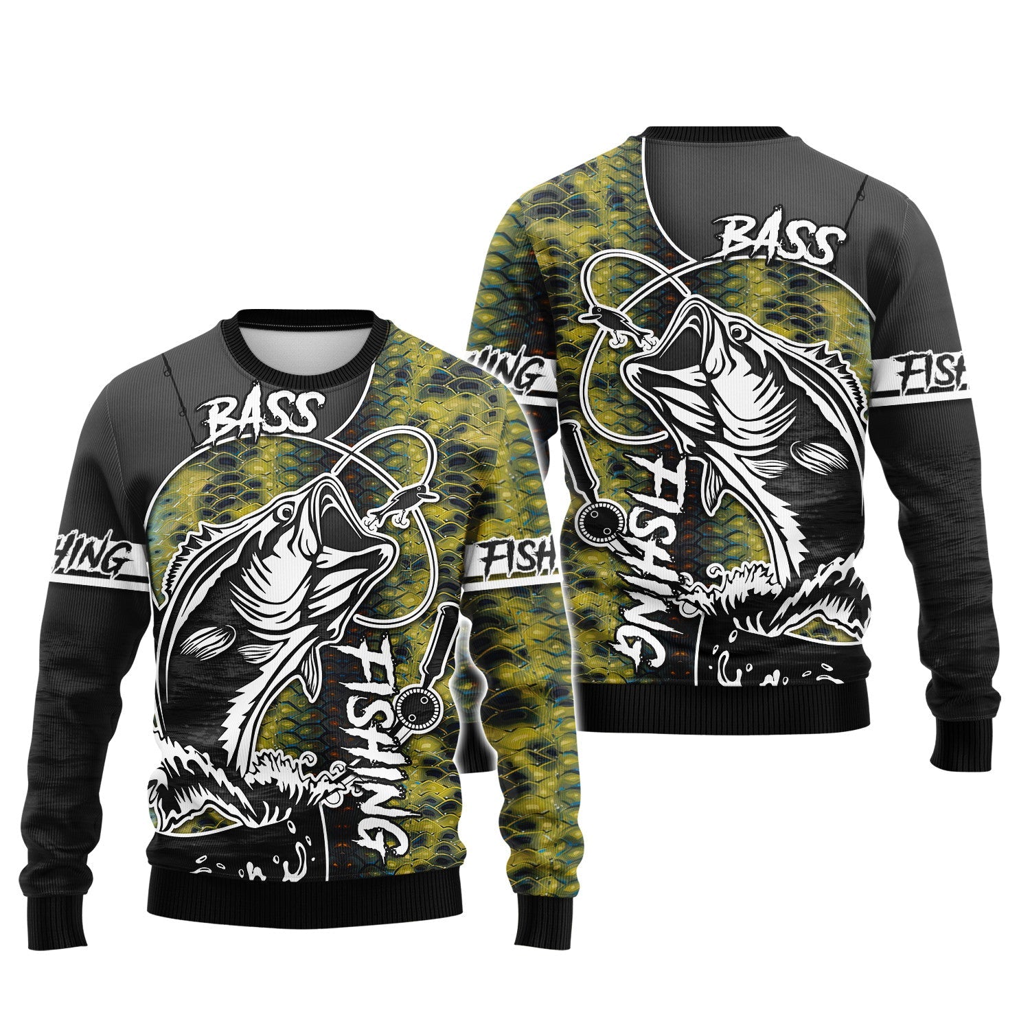 Bass Fishing 3D Printed Unisex Hoodie Tshirt
