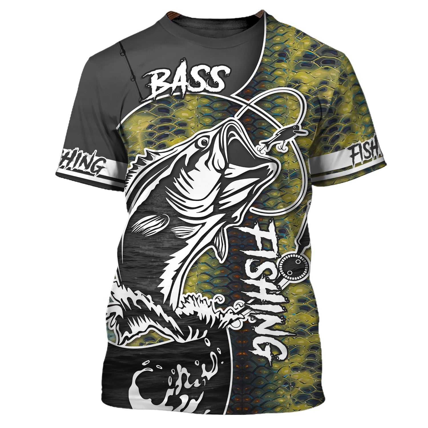 Bass Fishing 3D Printed Unisex Hoodie Tshirt