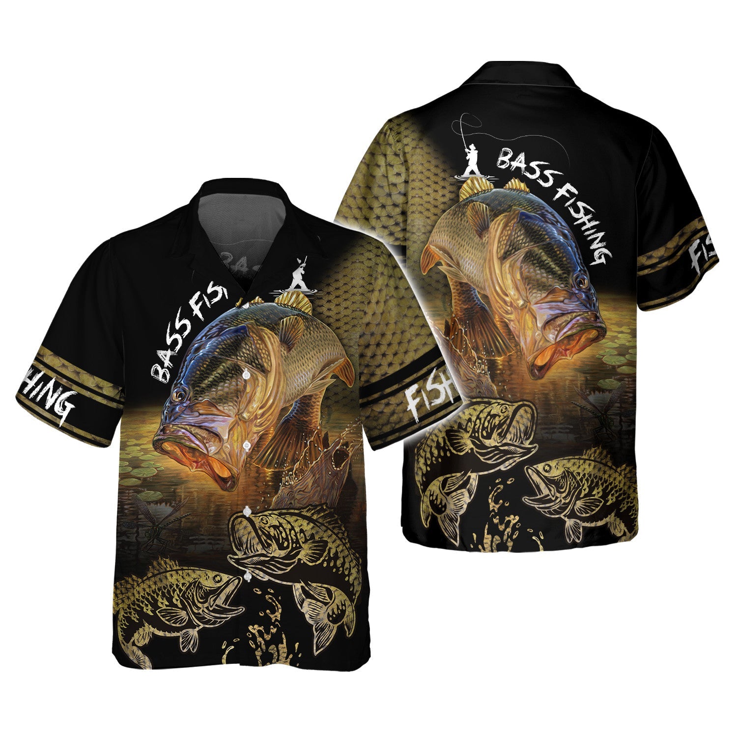 Bass Fishing On Skin 3d Print Fishing Shirt For Men And Women Hoodie Tshirt
