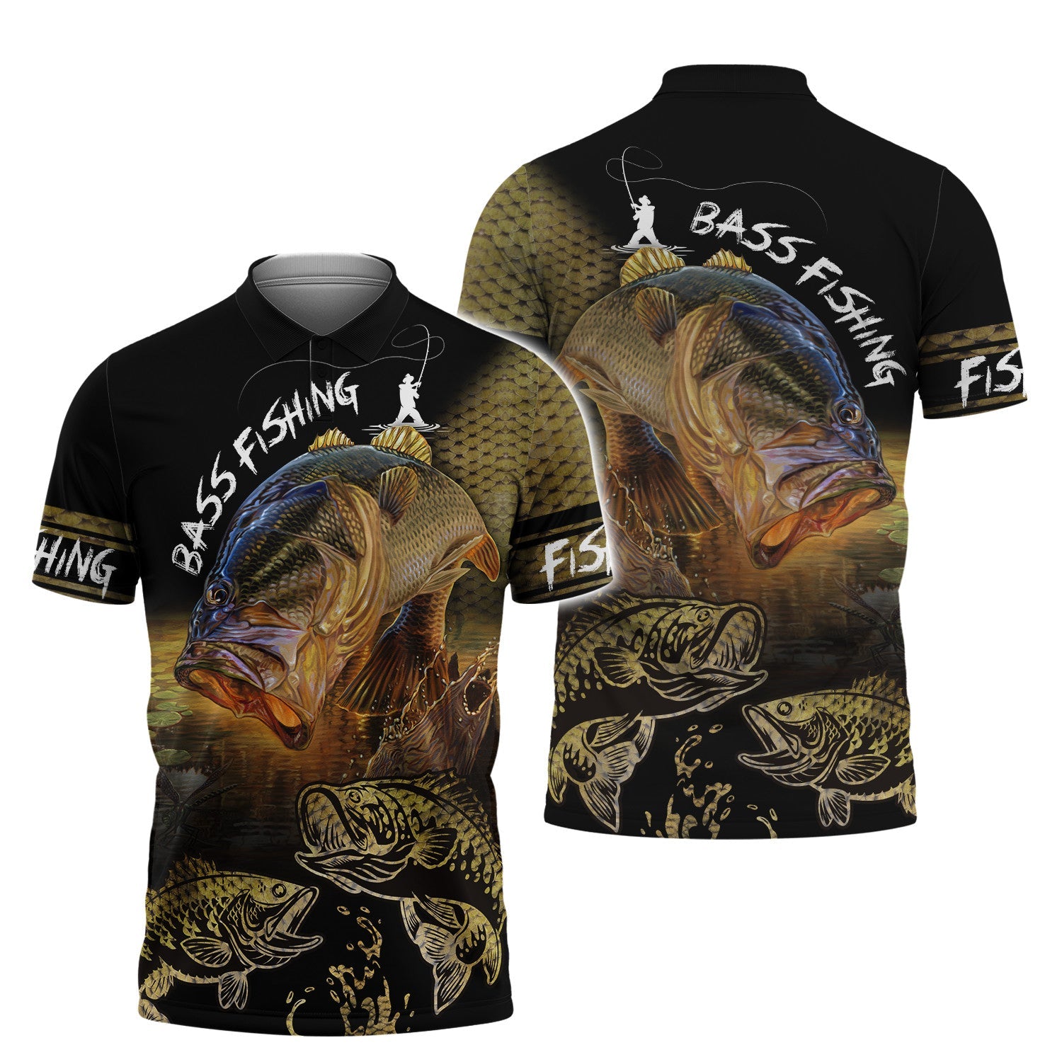 Bass Fishing On Skin 3d Print Fishing Shirt For Men And Women Hoodie Tshirt
