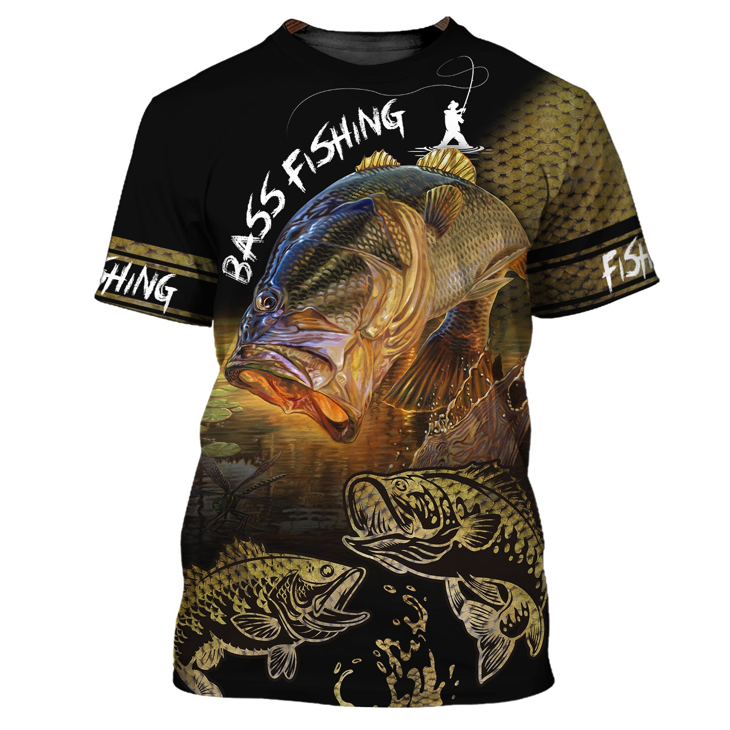 Bass Fishing On Skin 3d Print Fishing Shirt For Men And Women Hoodie Tshirt