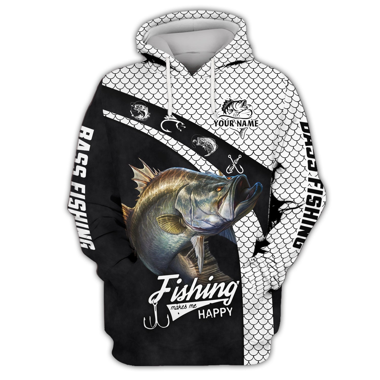 Fishing Shirt Bass Fishing 3D Full Print Fishing Lover Hoodie Tshirt