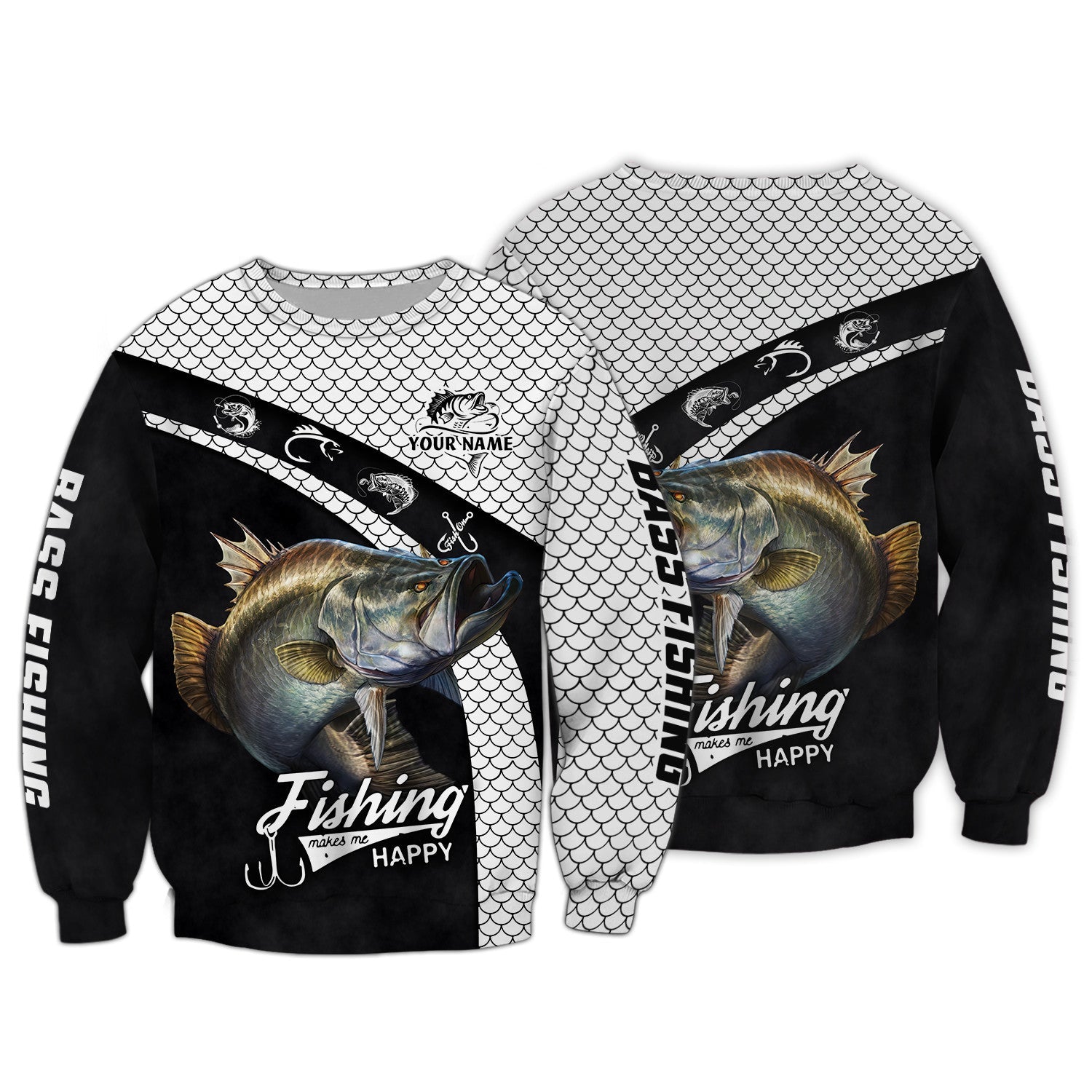 Fishing Shirt Bass Fishing 3D Full Print Fishing Lover Hoodie Tshirt