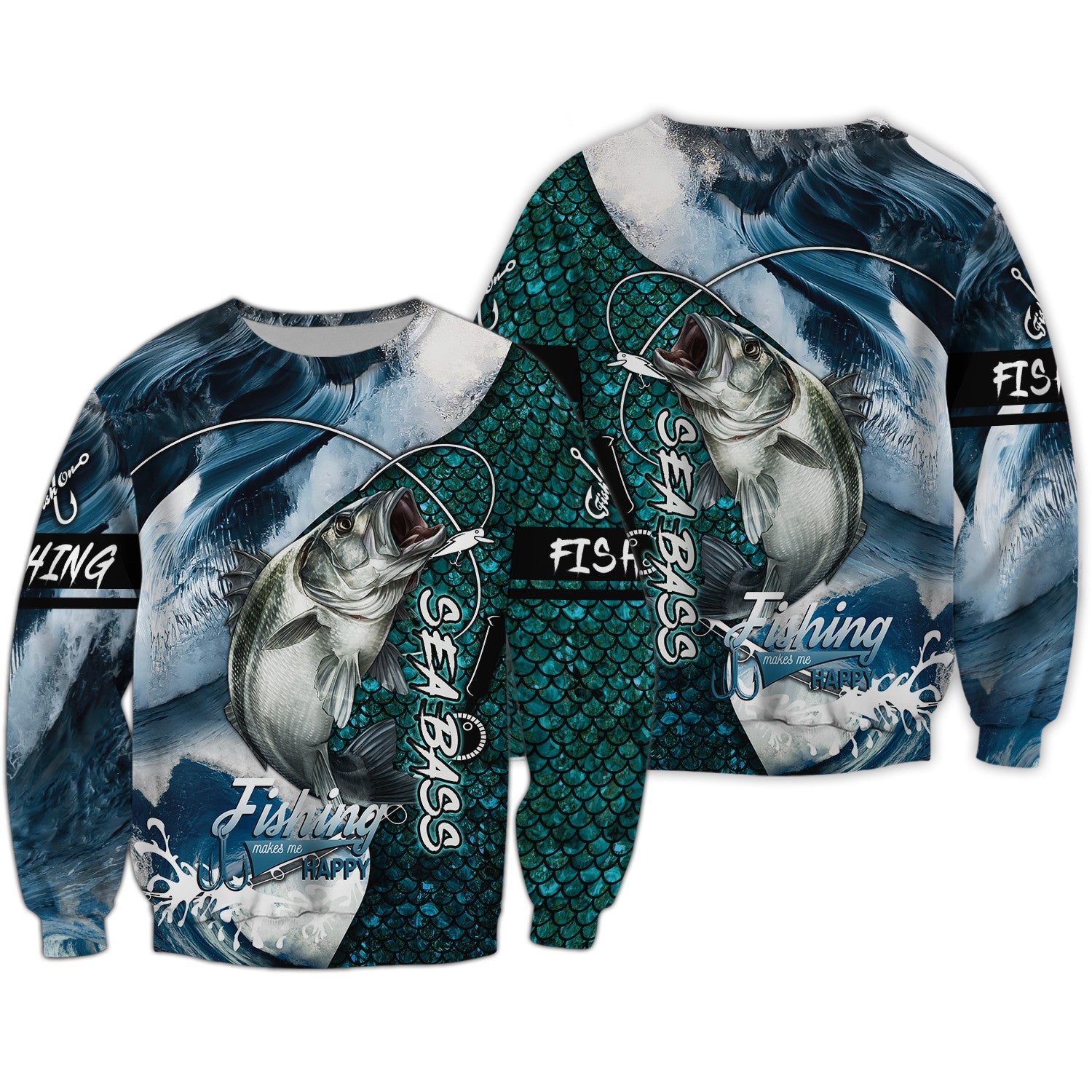 Fishing Shirt 3D Full Print Bass Fishing Hoodie Tshirt